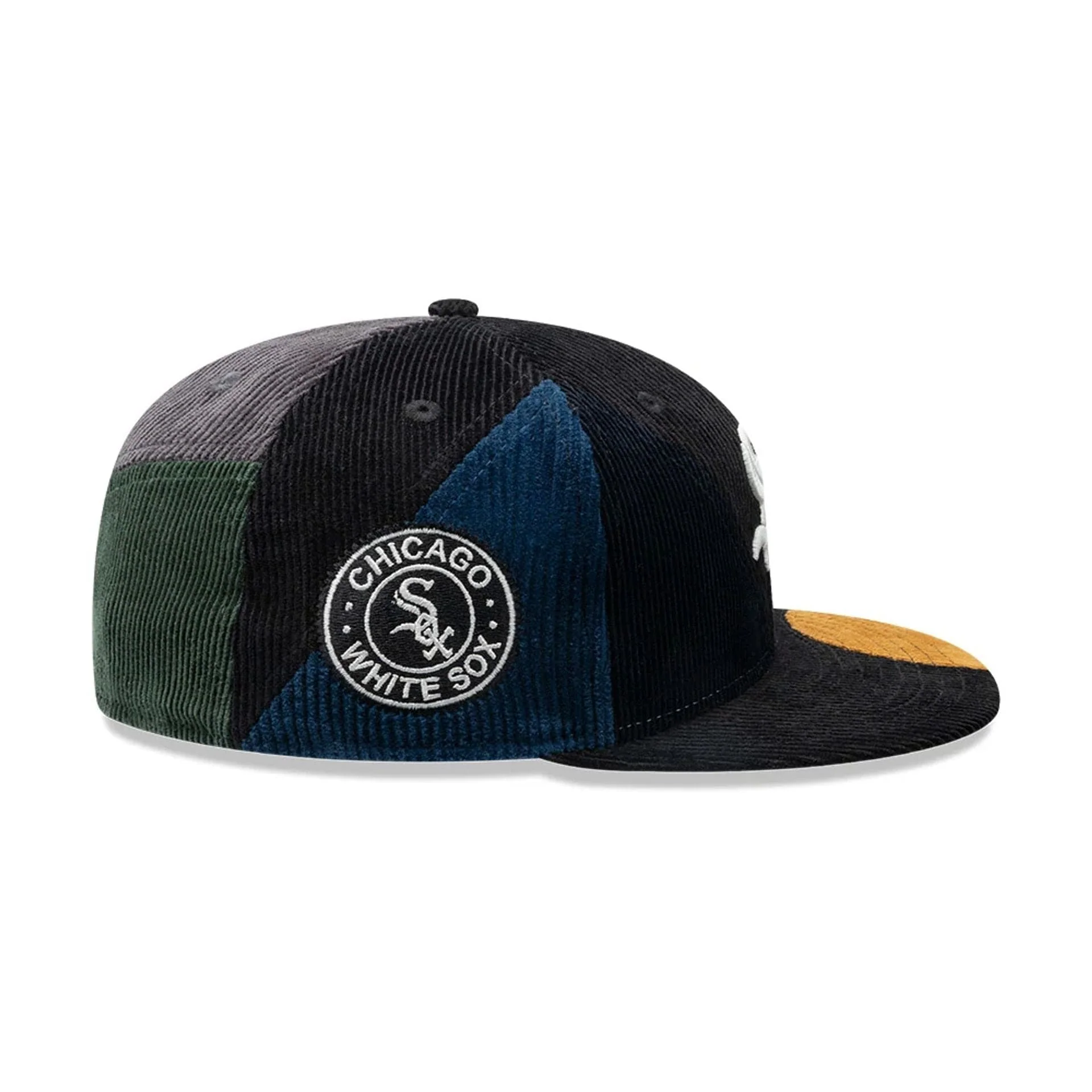 Chicago White Sox MLB Patchwork Black 59FIFTY Fitted Cap - Image 4