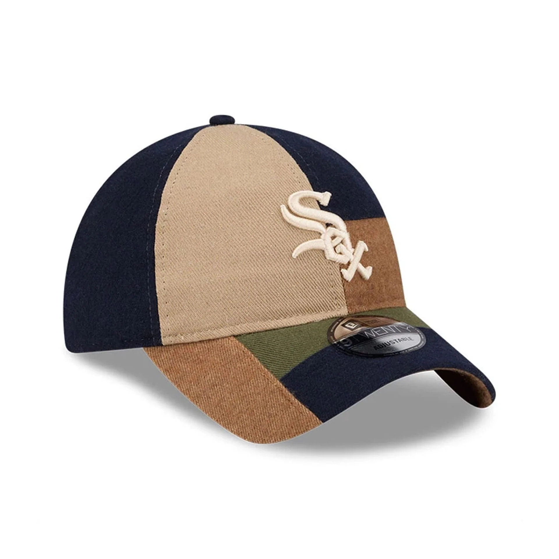 Chicago White Sox MLB Patchwork Open Brown 9TWENTY Adjustable Cap - Image 4