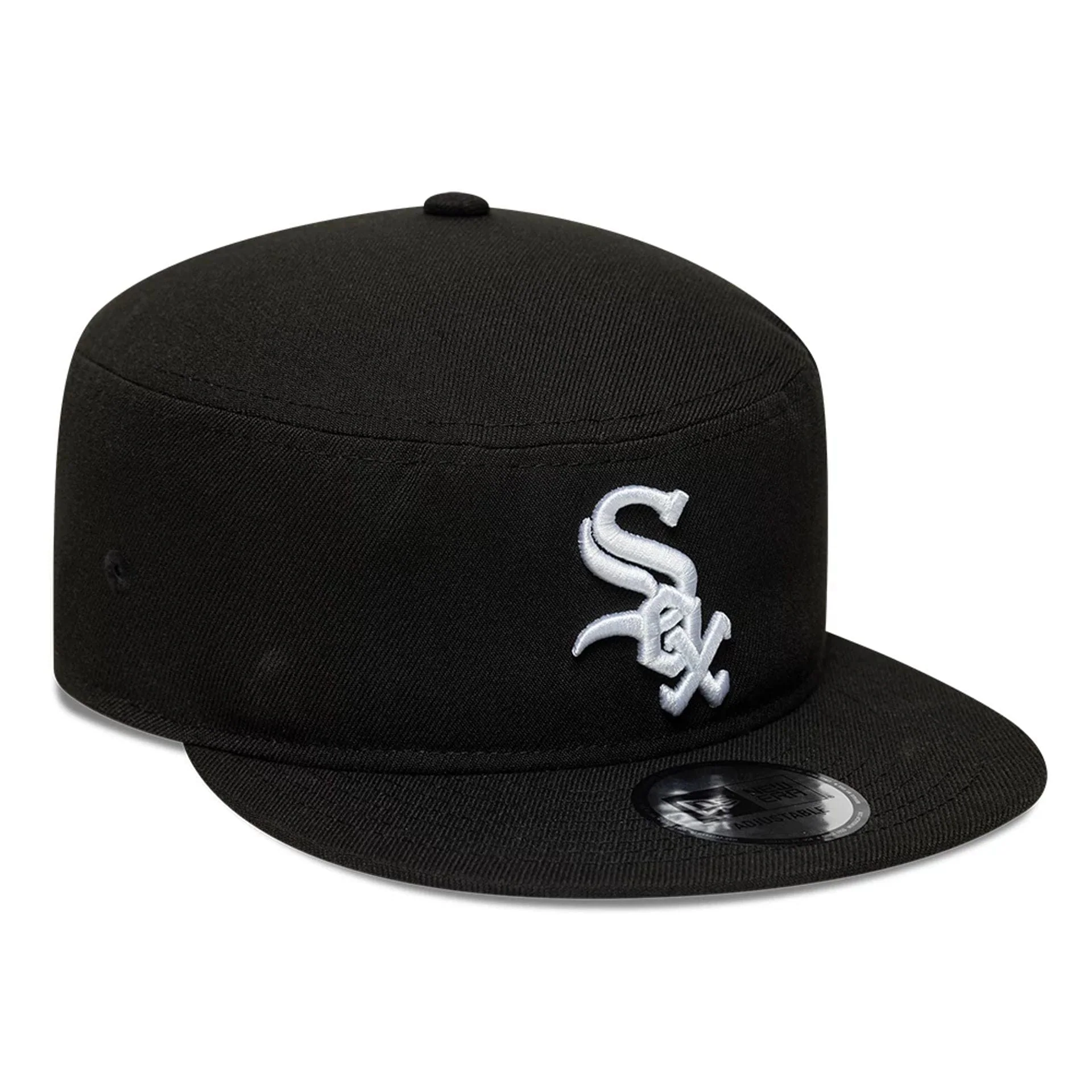 Chicago White Sox MLB Poly Black Pillbox Adjustable Cap - Image 3