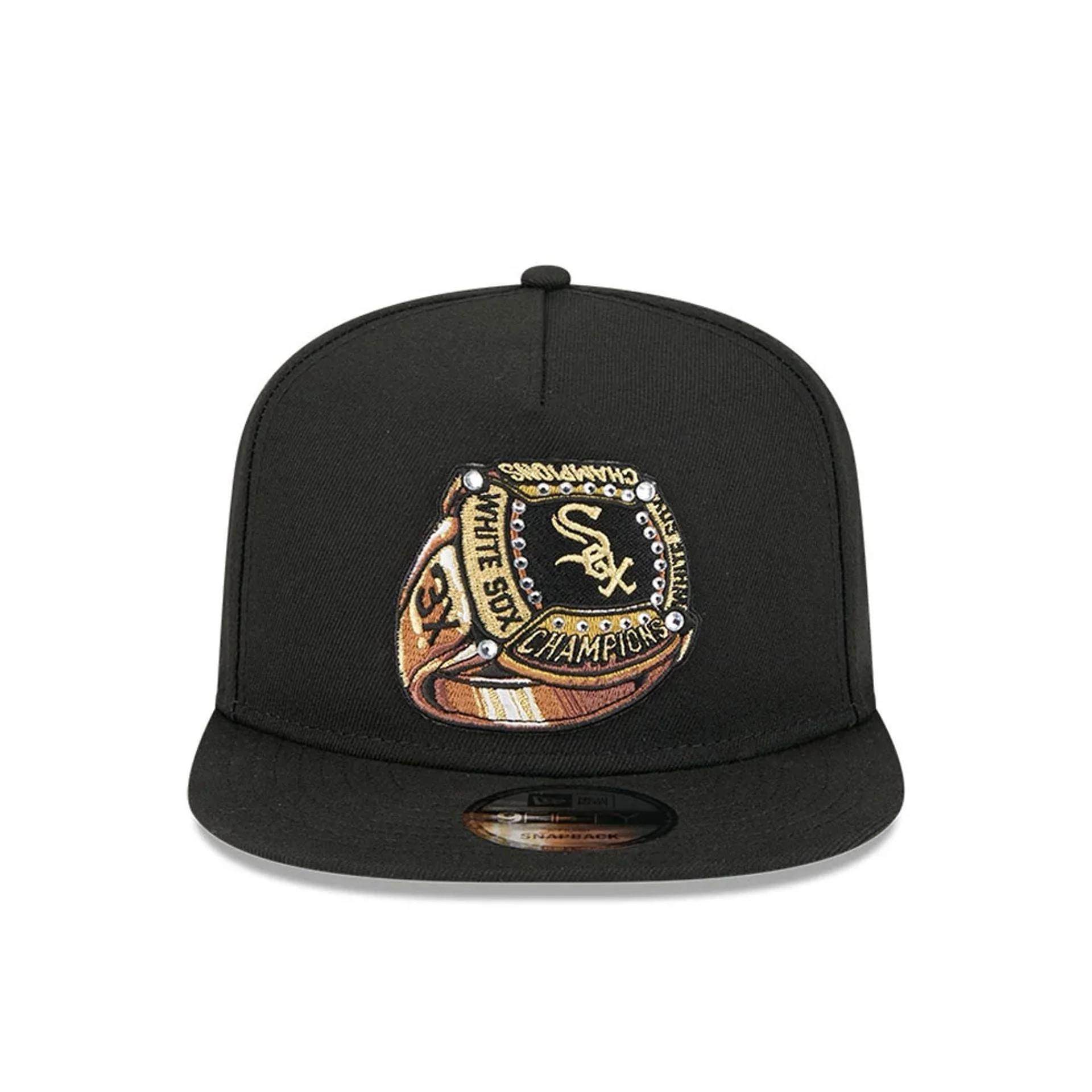 Chicago White Sox MLB Ring Black 9FIFTY A-Frame Snapback Adjustable Cap - Image 3
