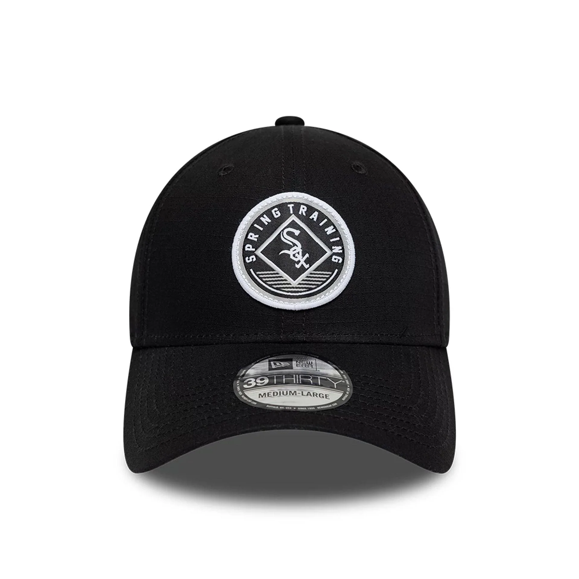 Chicago White Sox MLB Ripstop Black 39THIRTY Stretch Fit Cap - Image 3