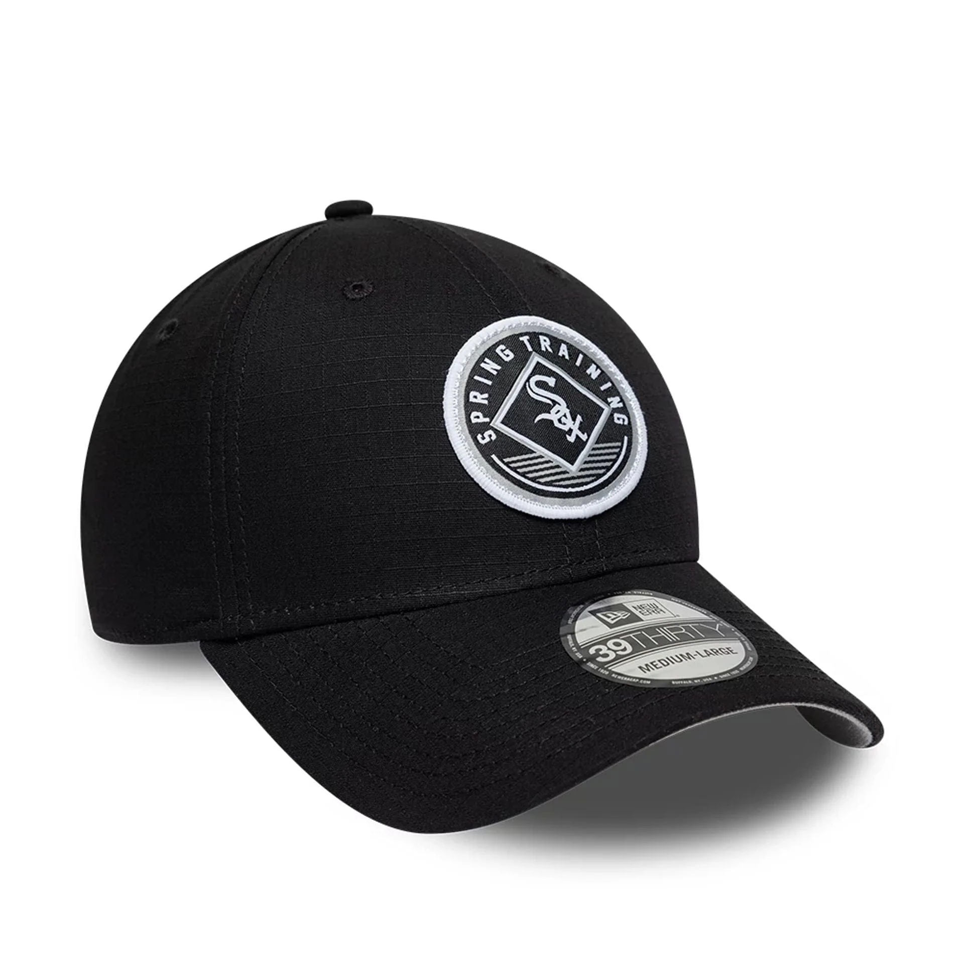 Chicago White Sox MLB Ripstop Black 39THIRTY Stretch Fit Cap - Image 4