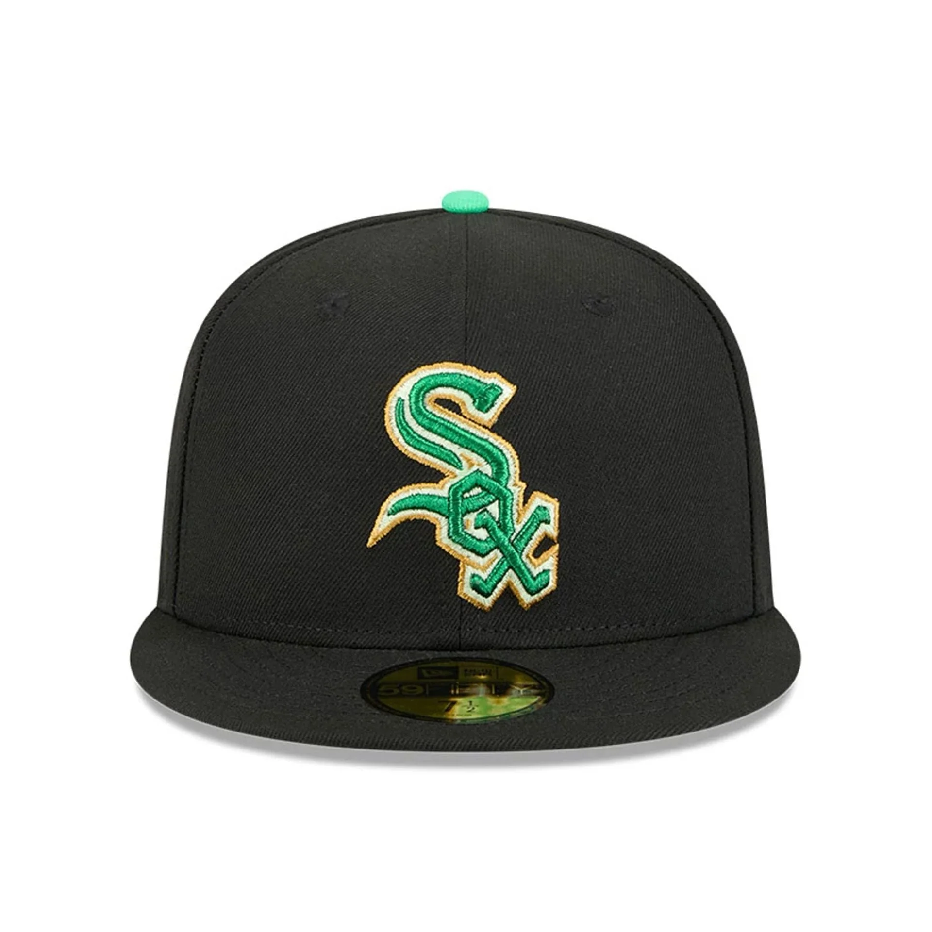 Chicago White Sox MLB Saint Patrick's Day Black 59FIFTY Fitted Cap - Image 2