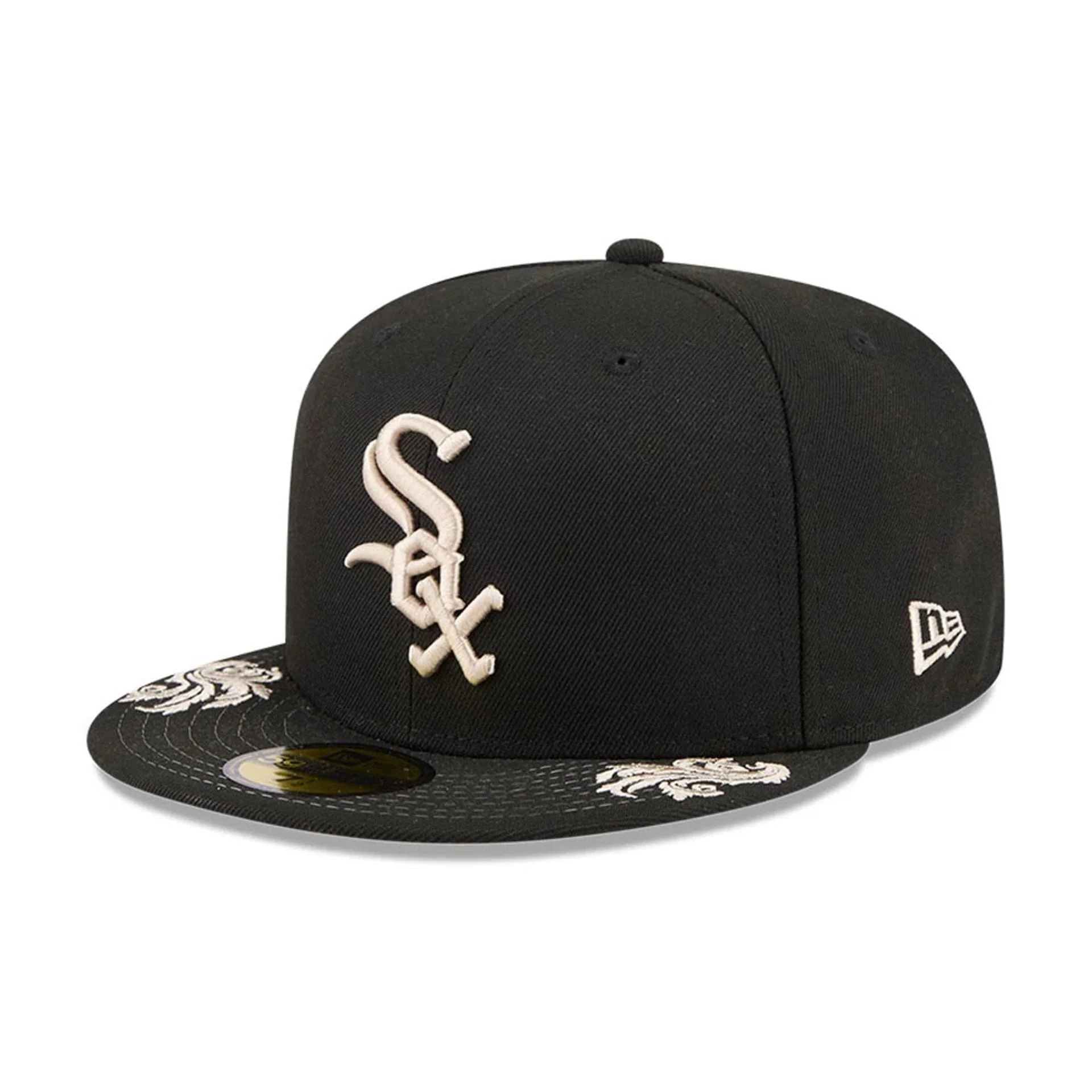Chicago White Sox MLB Script Black 59FIFTY Fitted Cap - Image 5