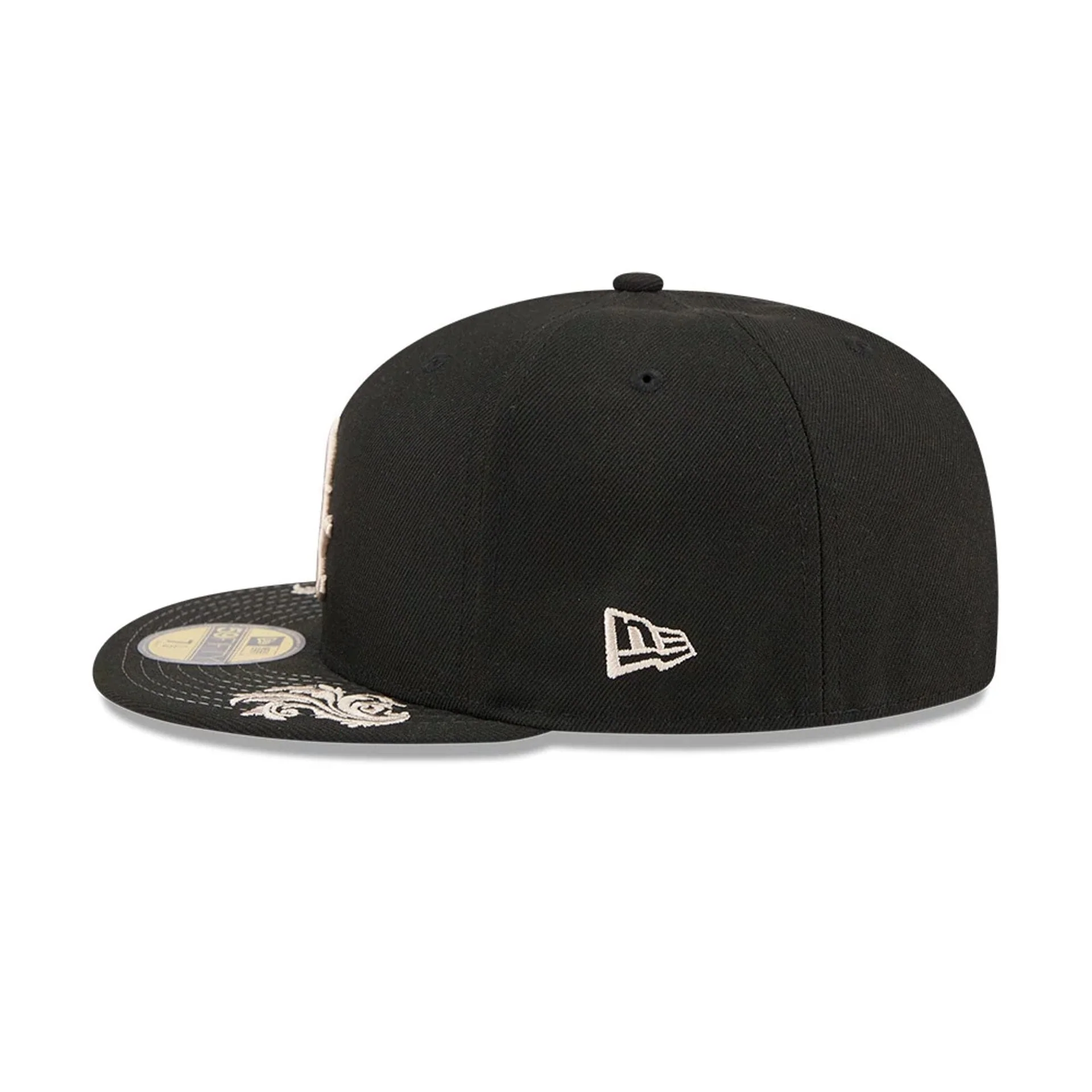 Chicago White Sox MLB Script Black 59FIFTY Fitted Cap - Image 7