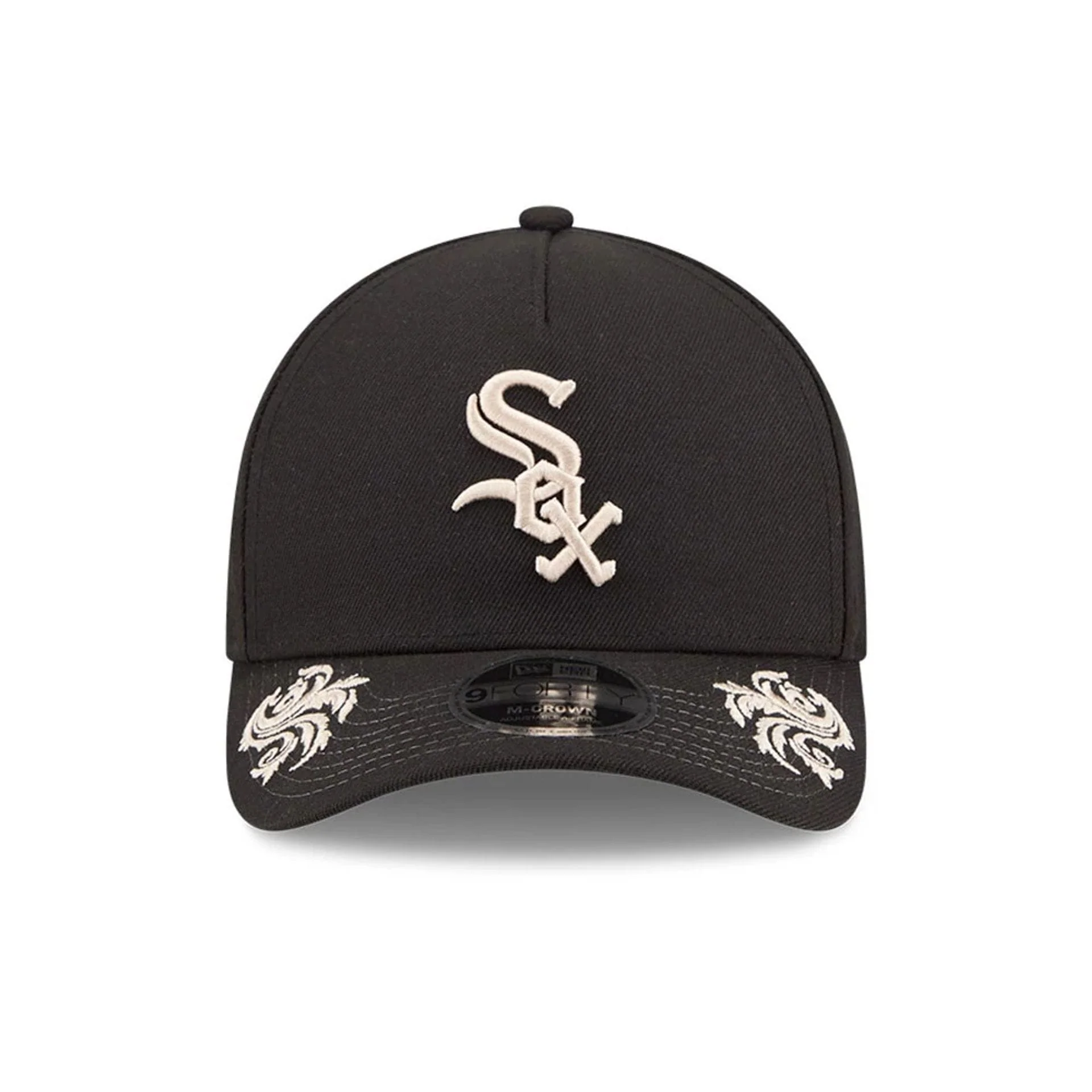Chicago White Sox MLB Script Black 9FORTY M-Crown A-Frame Adjustable Cap - Image 5