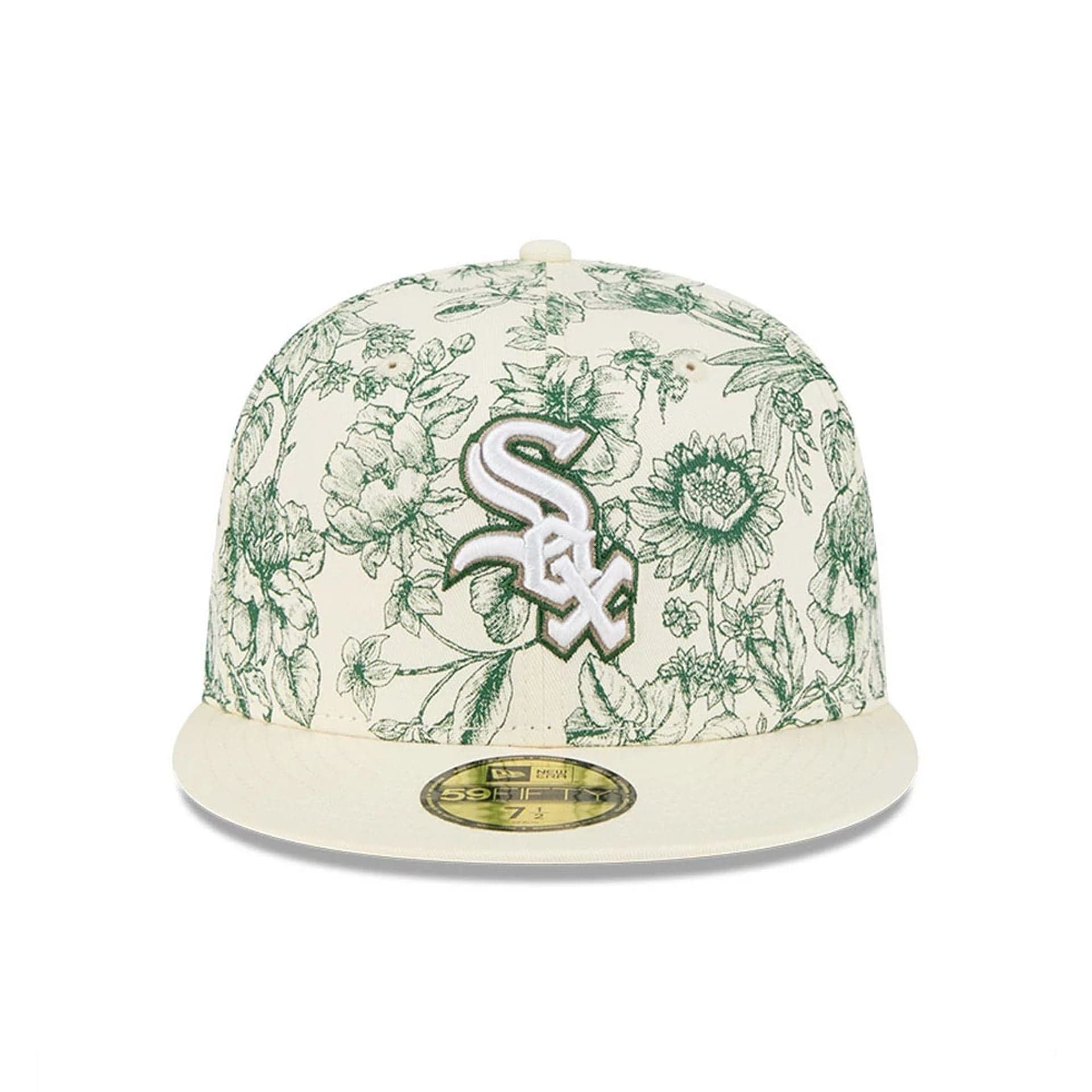 Chicago White Sox MLB Spring Floral White 59FIFTY Fitted Cap - Image 2
