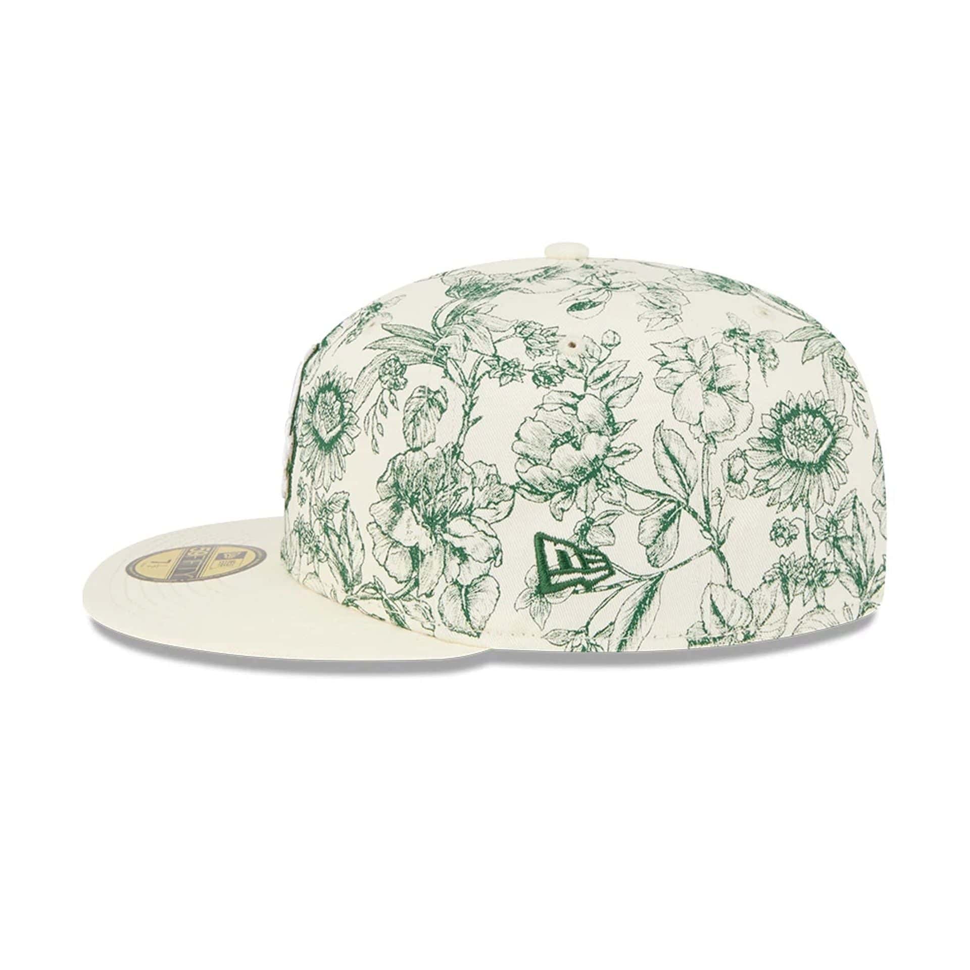 Chicago White Sox MLB Spring Floral White 59FIFTY Fitted Cap - Image 5