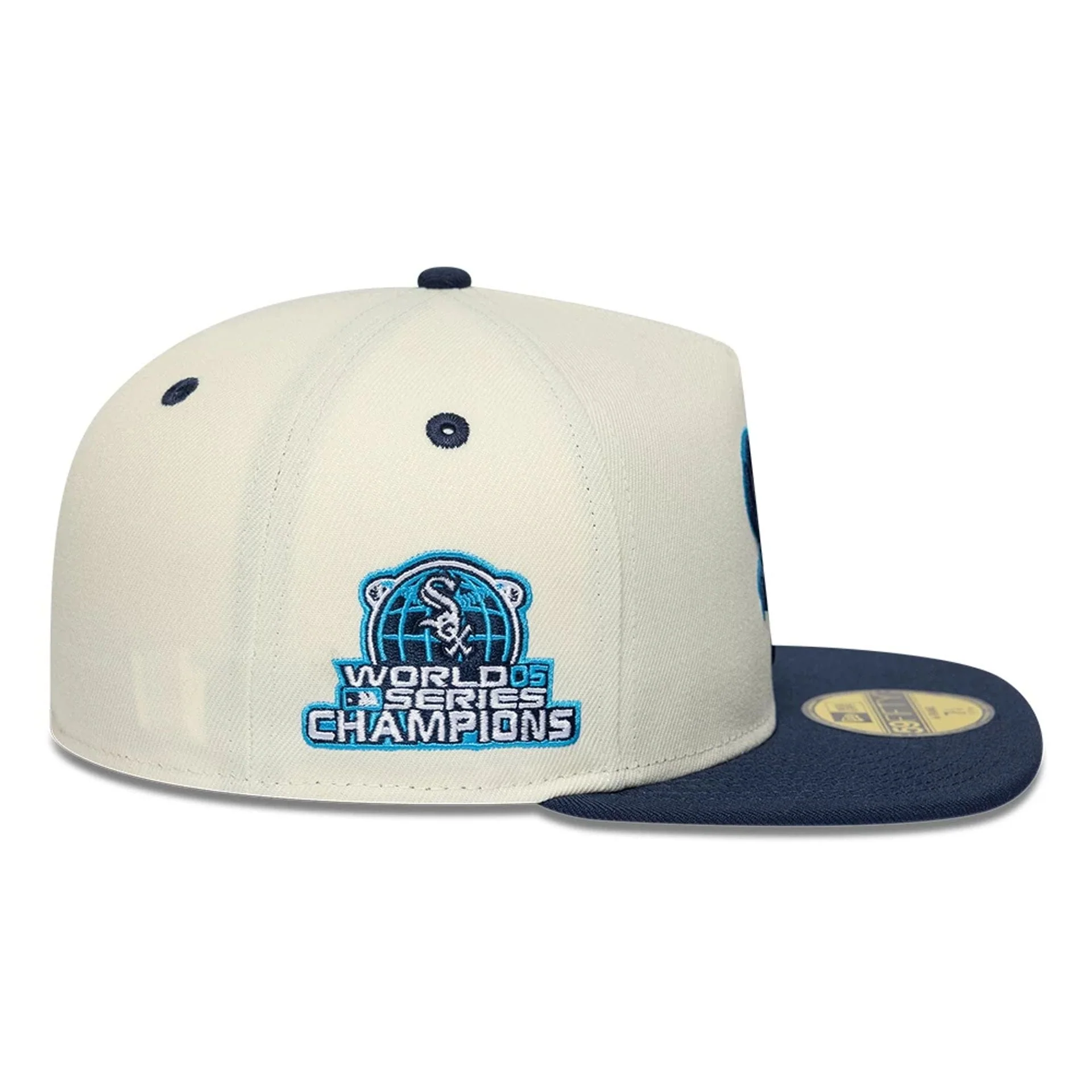 Chicago White Sox MLB White 59FIFTY A-Frame Fitted Cap - Image 5