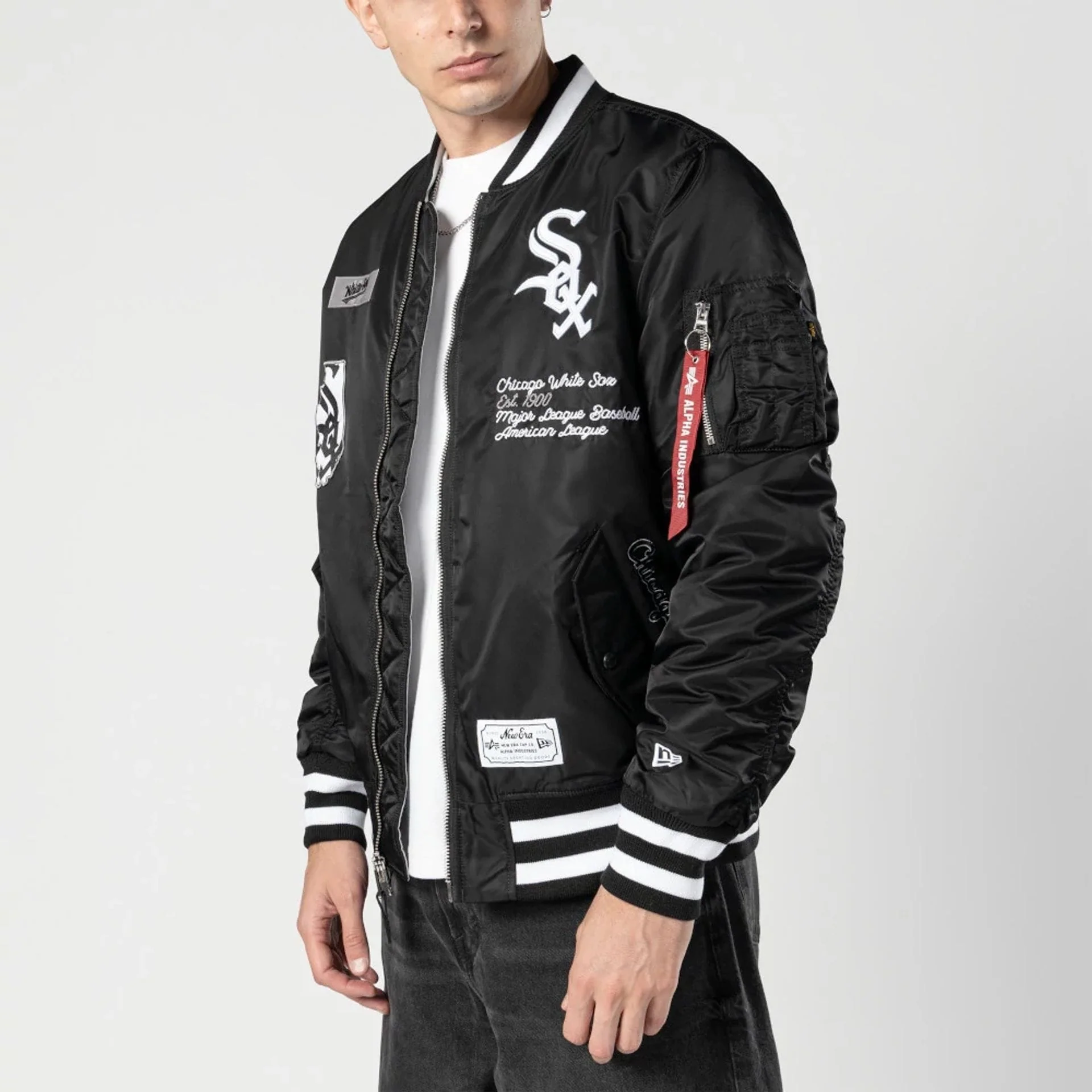 Chicago White Sox MLB X Alpha Black Bomber Jacket - Image 4