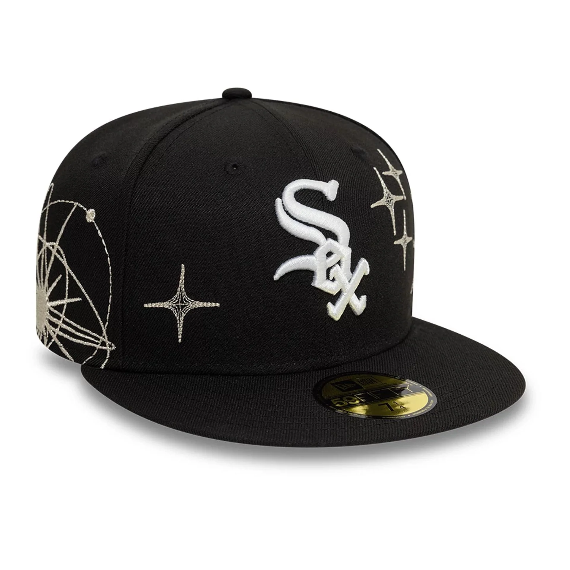 Chicago White Sox MLB Zodiac Black 59FIFTY Fitted Cap - Image 3