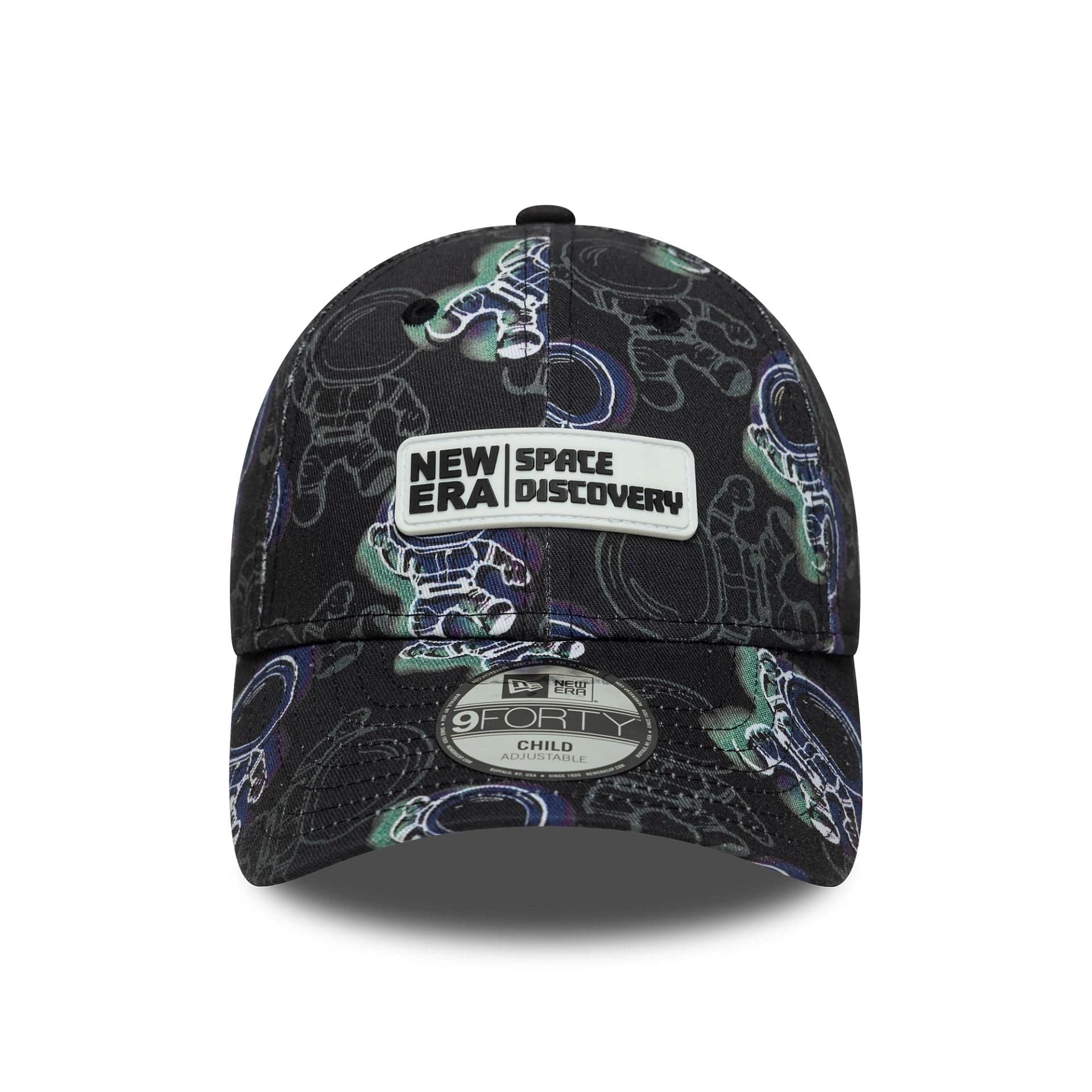 Child New Era Space All Over Print Black 9FORTY Adjustable Cap - Image 2