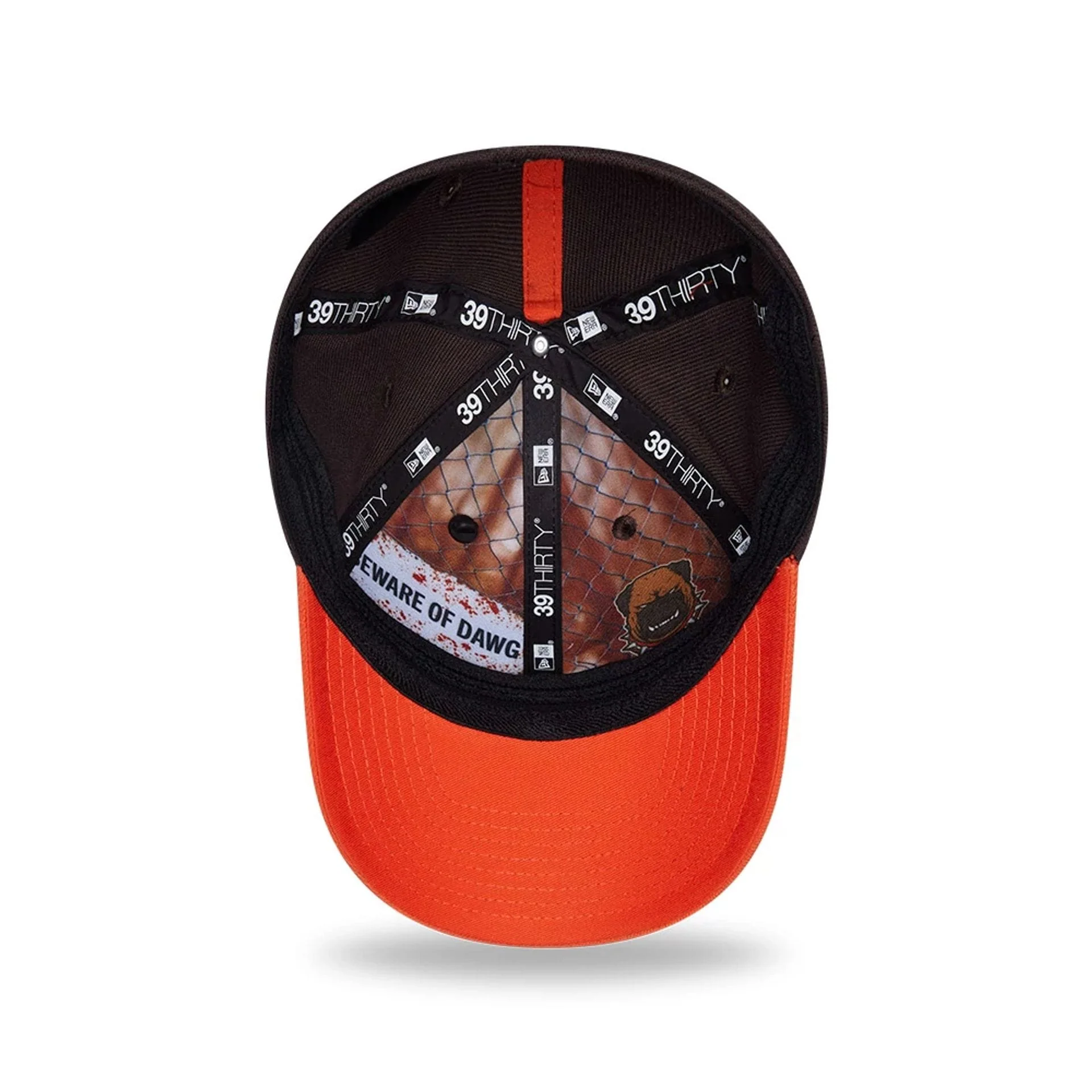 Cleveland Browns NFL Draft 2026 Dark Brown 39THIRTY M-Crown Stretch Fit Cap - Image 2
