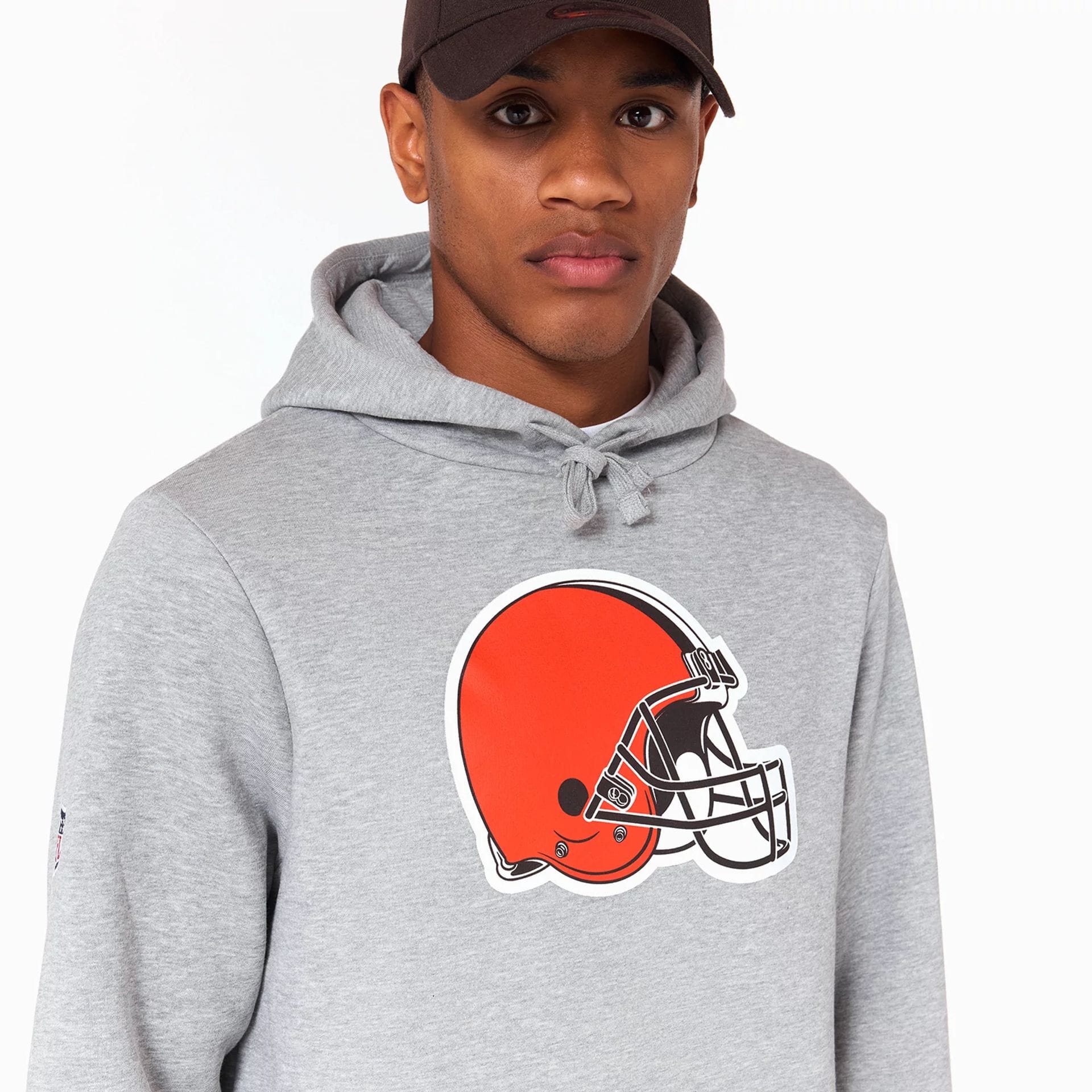 Cleveland Browns NFL Grey Pullover Hoodie - Image 3