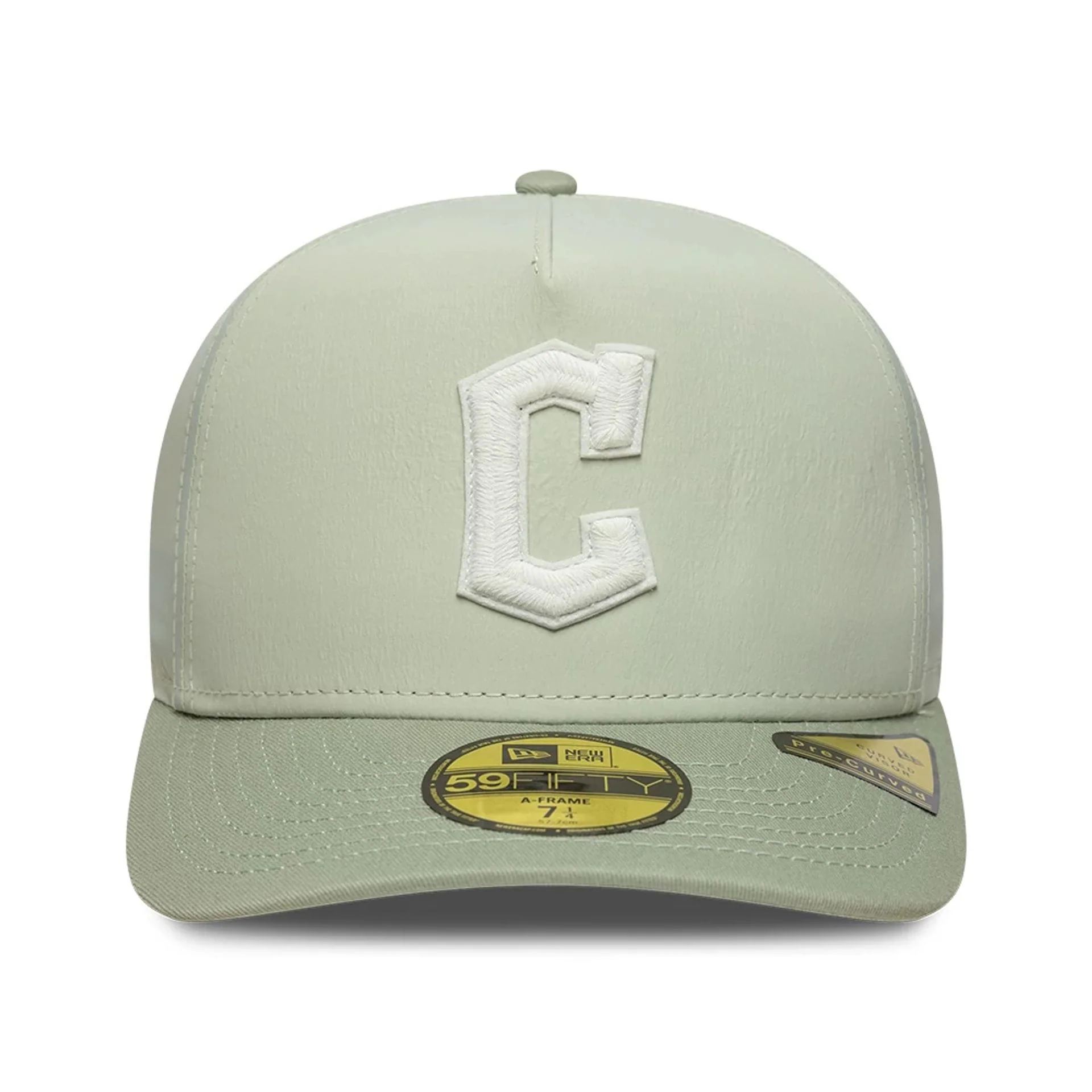 Cleveland Guardians MLB Crinkle Pastel Green 59FIFTY A-Frame Fitted Cap - Image 2