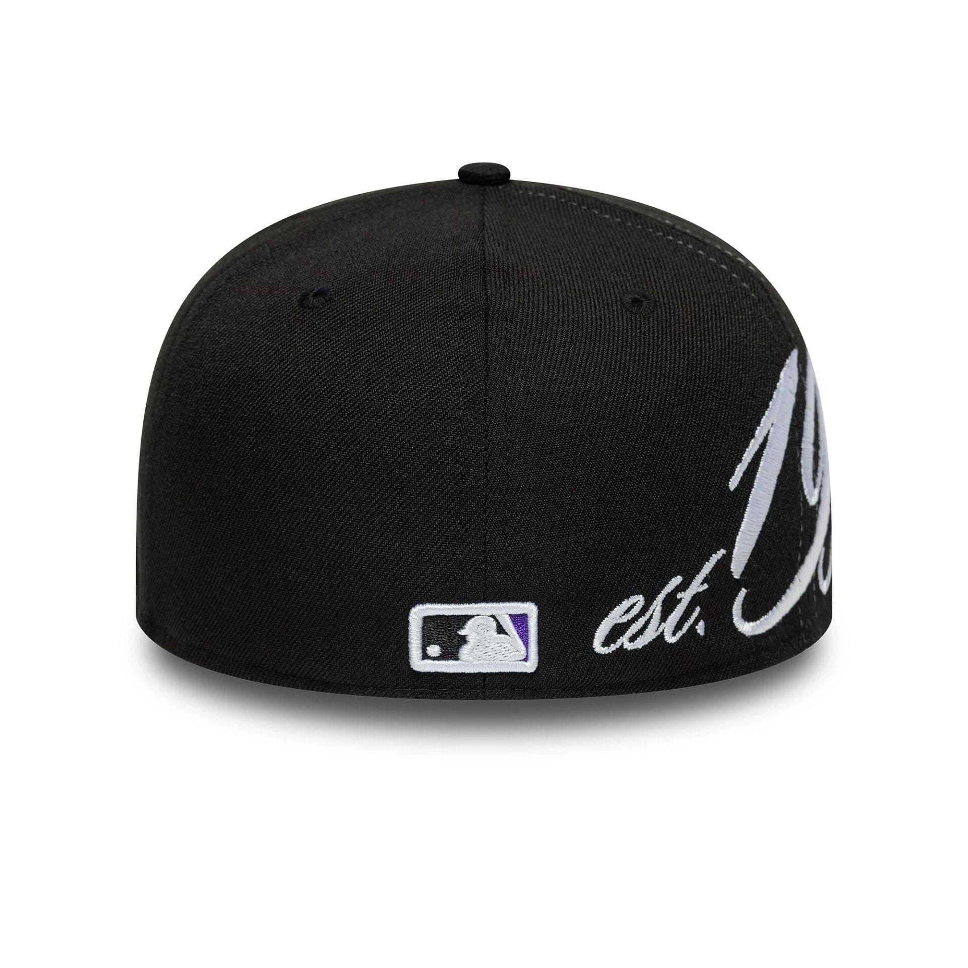 Colorado Rockies MLB Est Script Black Low Profile 59FIFTY Fitted Cap - Image 5
