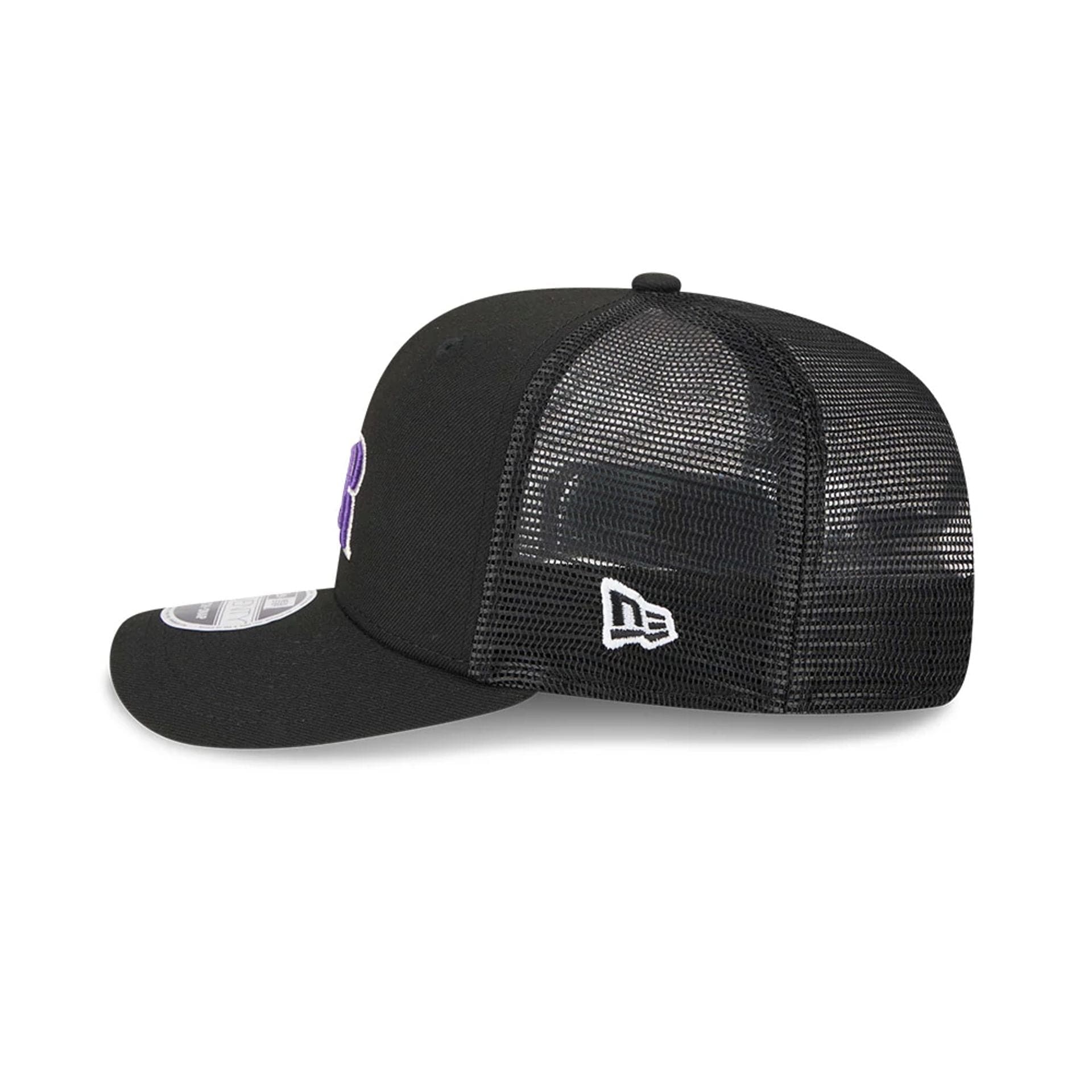Colorado Rockies MLB Evergreen Black 9SEVENTY Stretch Snap Adjustable Cap - Image 5