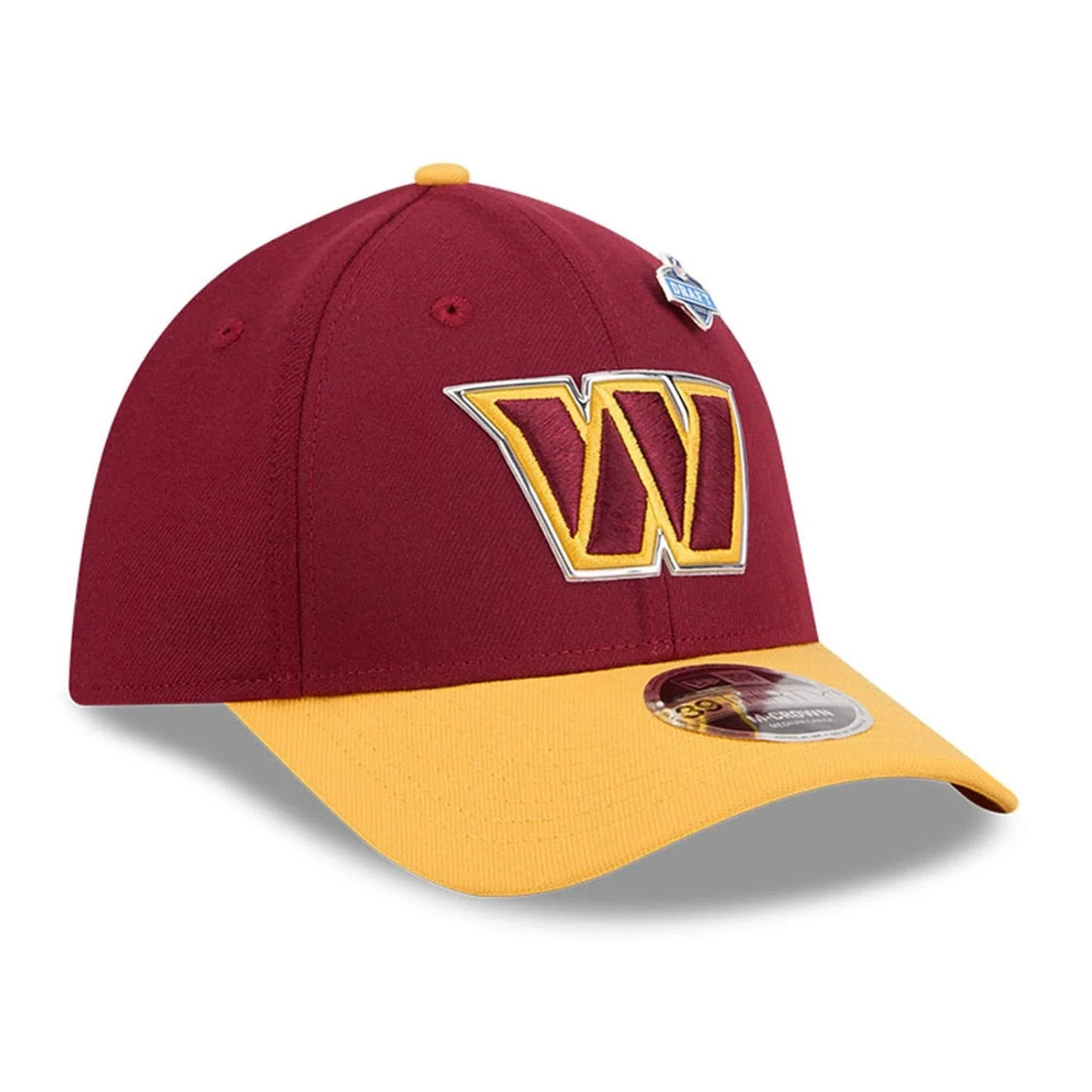 Commanders NFL Draft 2026 Dark Red 39THIRTY M-Crown Stretch Fit Cap - Image 3