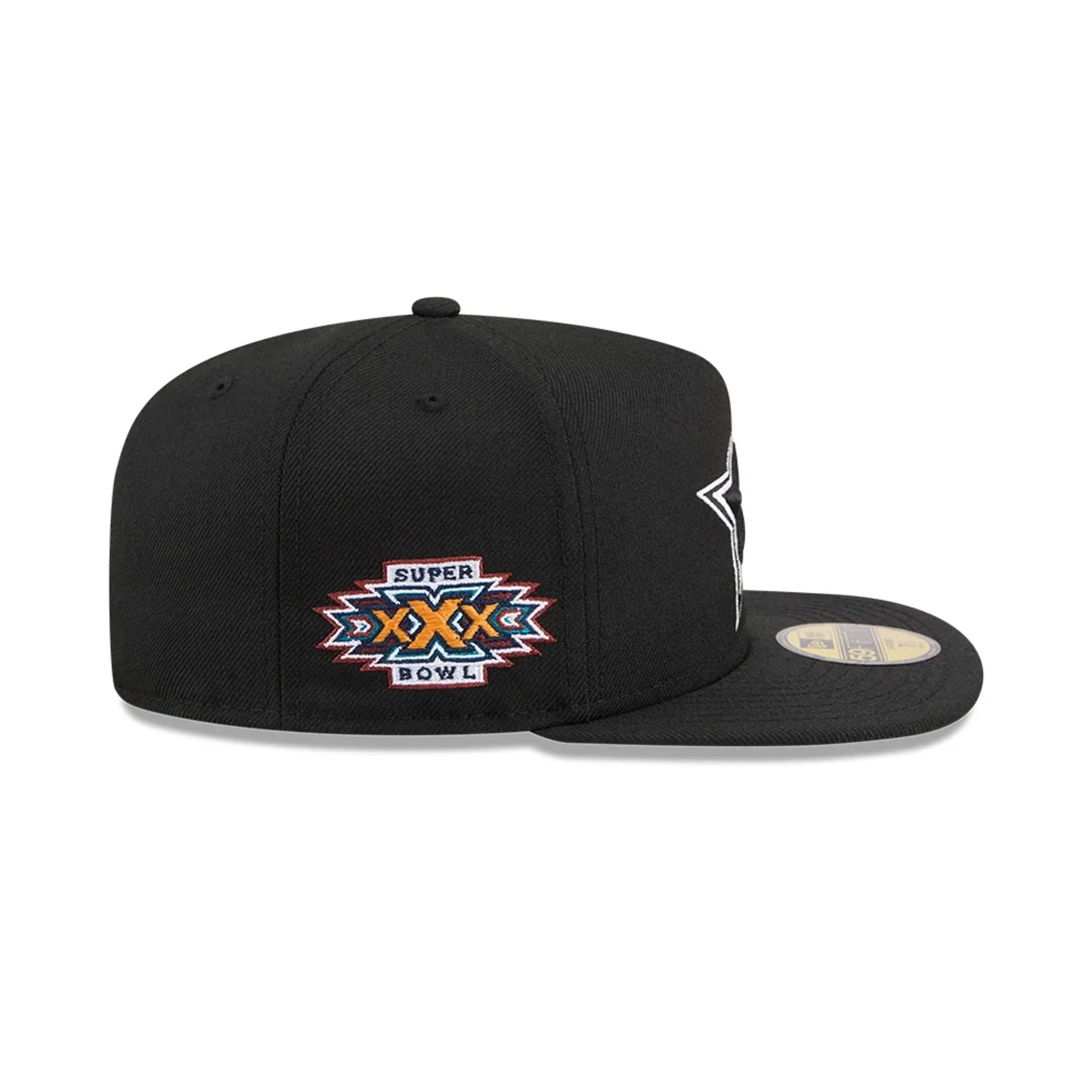Dallas Cowboys NFL Chiseled Embroidery Black 59FIFTY A-Frame Fitted Cap - Image 6