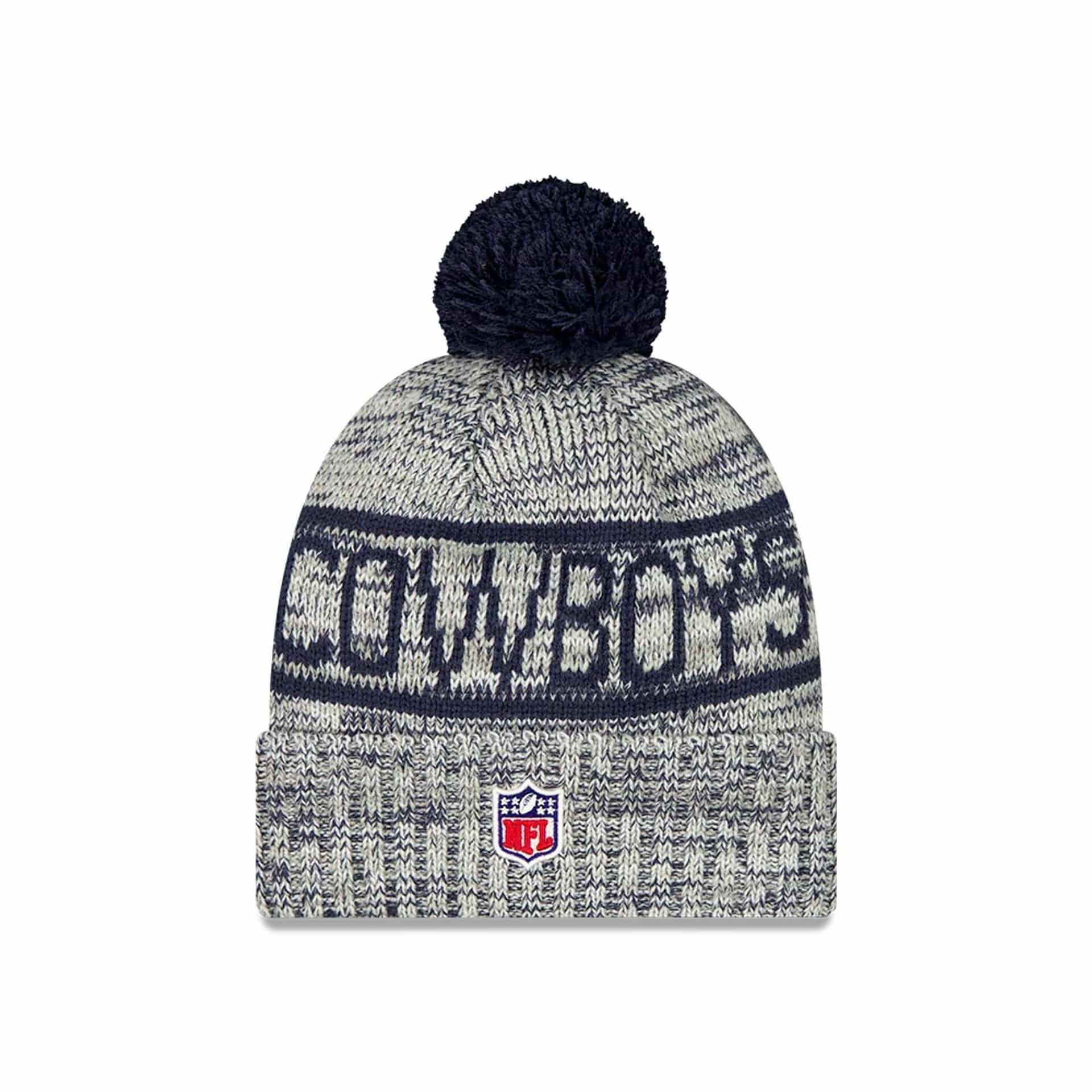 Dallas Cowboys NFL Sideline Dark Blue Sport Knit Beanie Hat - Image 2