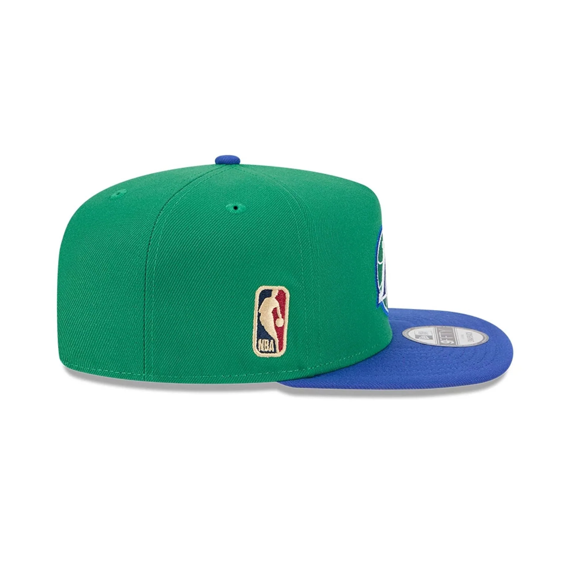 Dallas Mavericks NBA Classic Green 9FIFTY A-Frame Snapback Adjustable Cap - Image 6