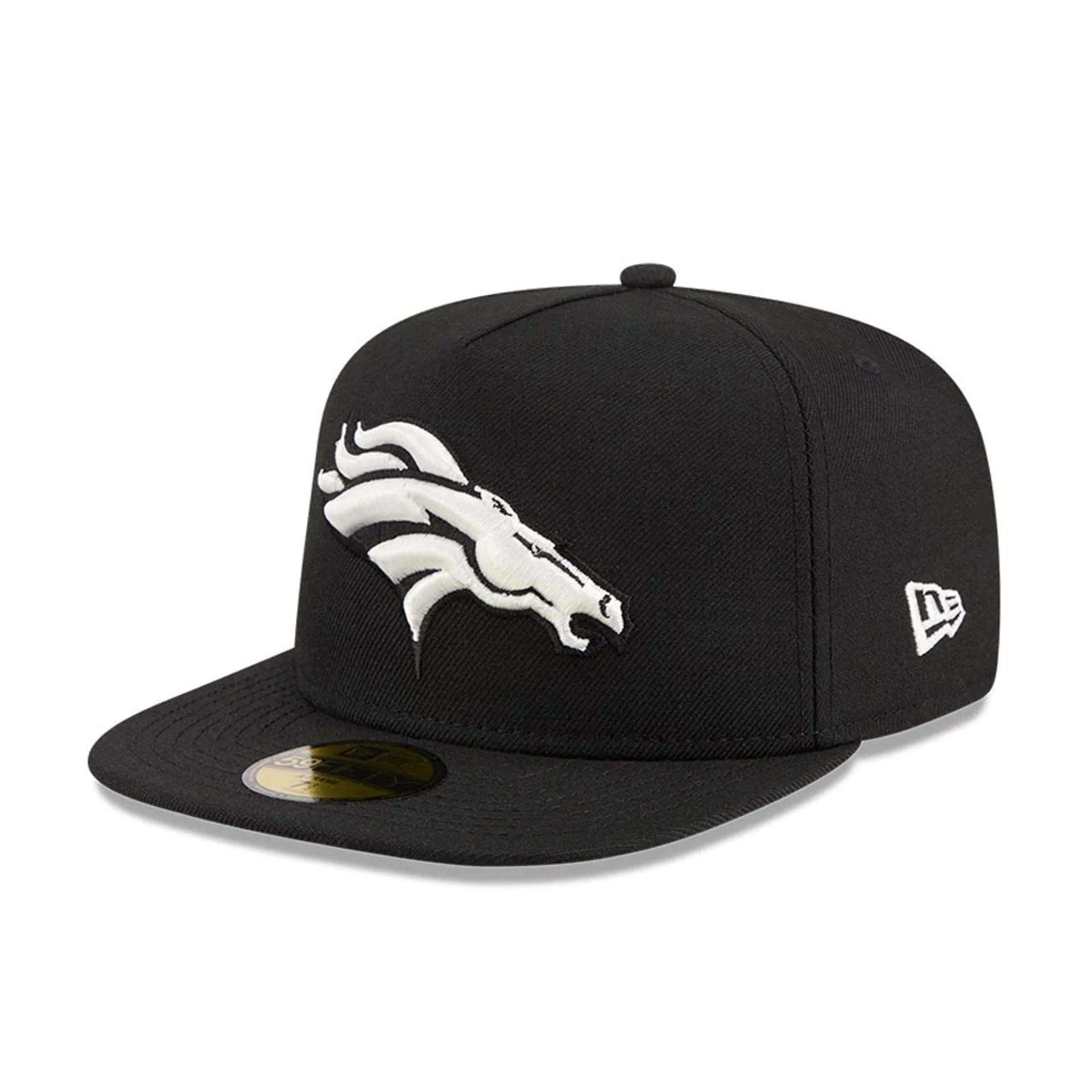 Denver Broncos NFL Chiseled Embroidery Black 59FIFTY A-Frame Fitted Cap - Image 5