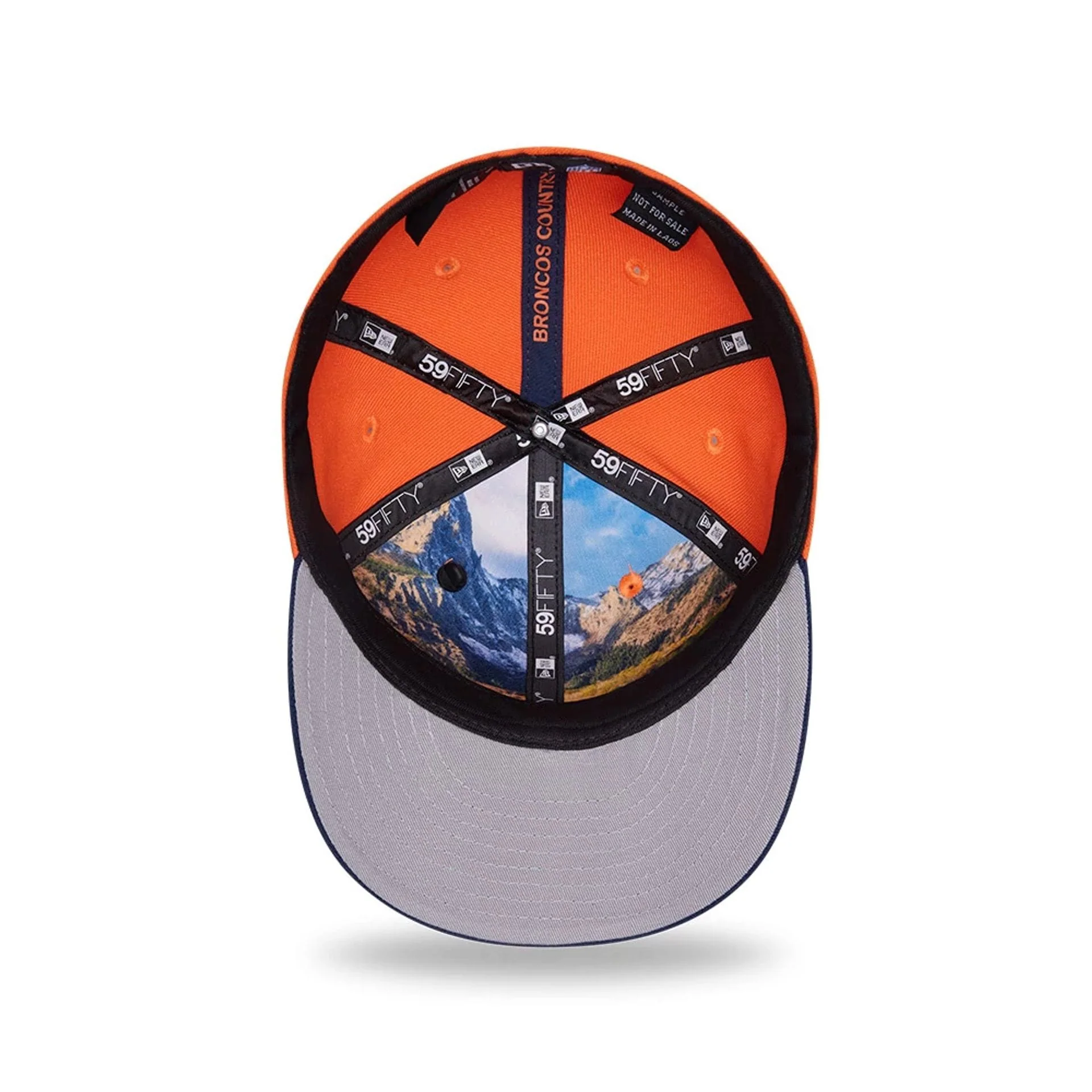 Denver Broncos NFL Draft 2026 Orange 59FIFTY Fitted Cap - Image 2