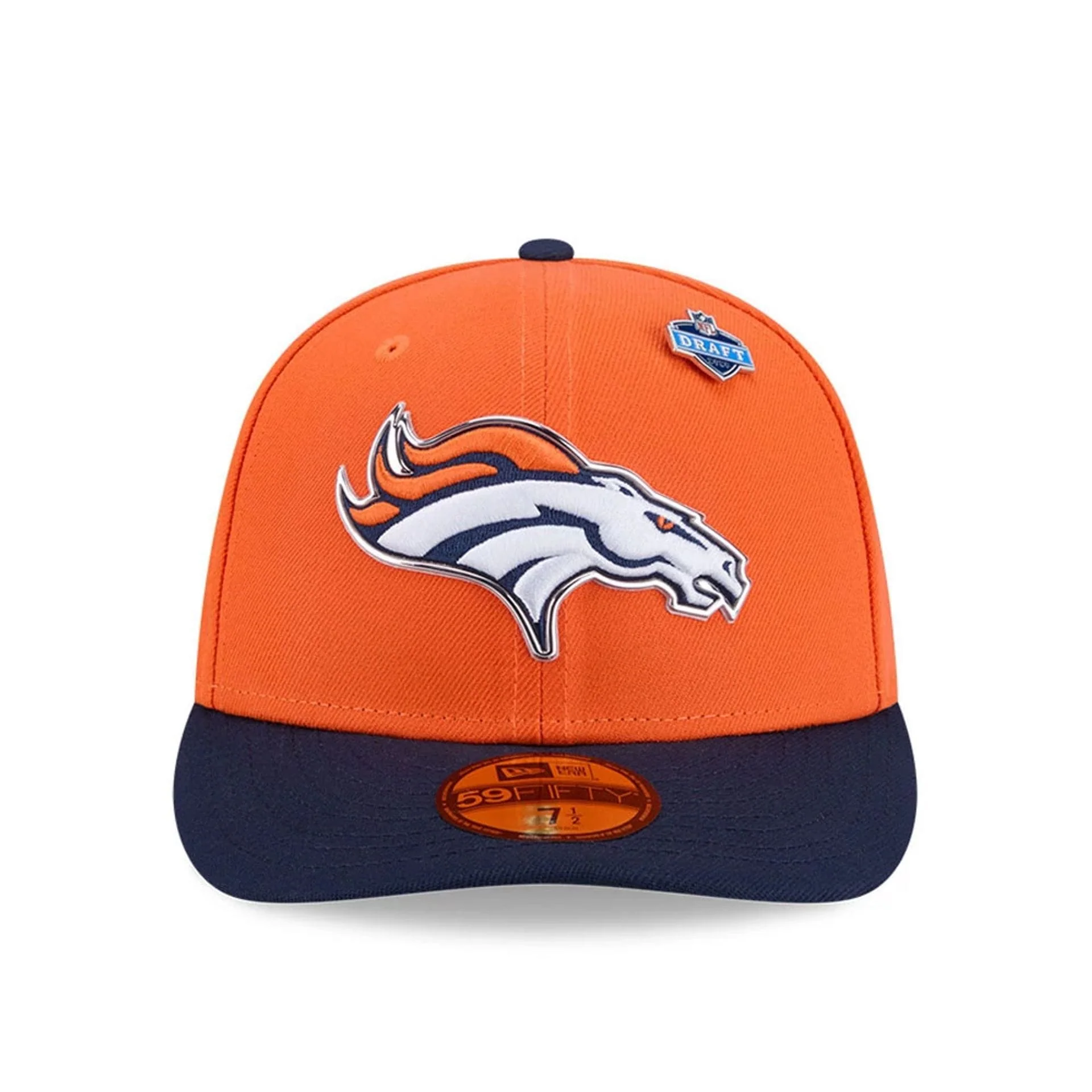 Denver Broncos NFL Draft 2026 Orange 59FIFTY Fitted Cap - Image 3