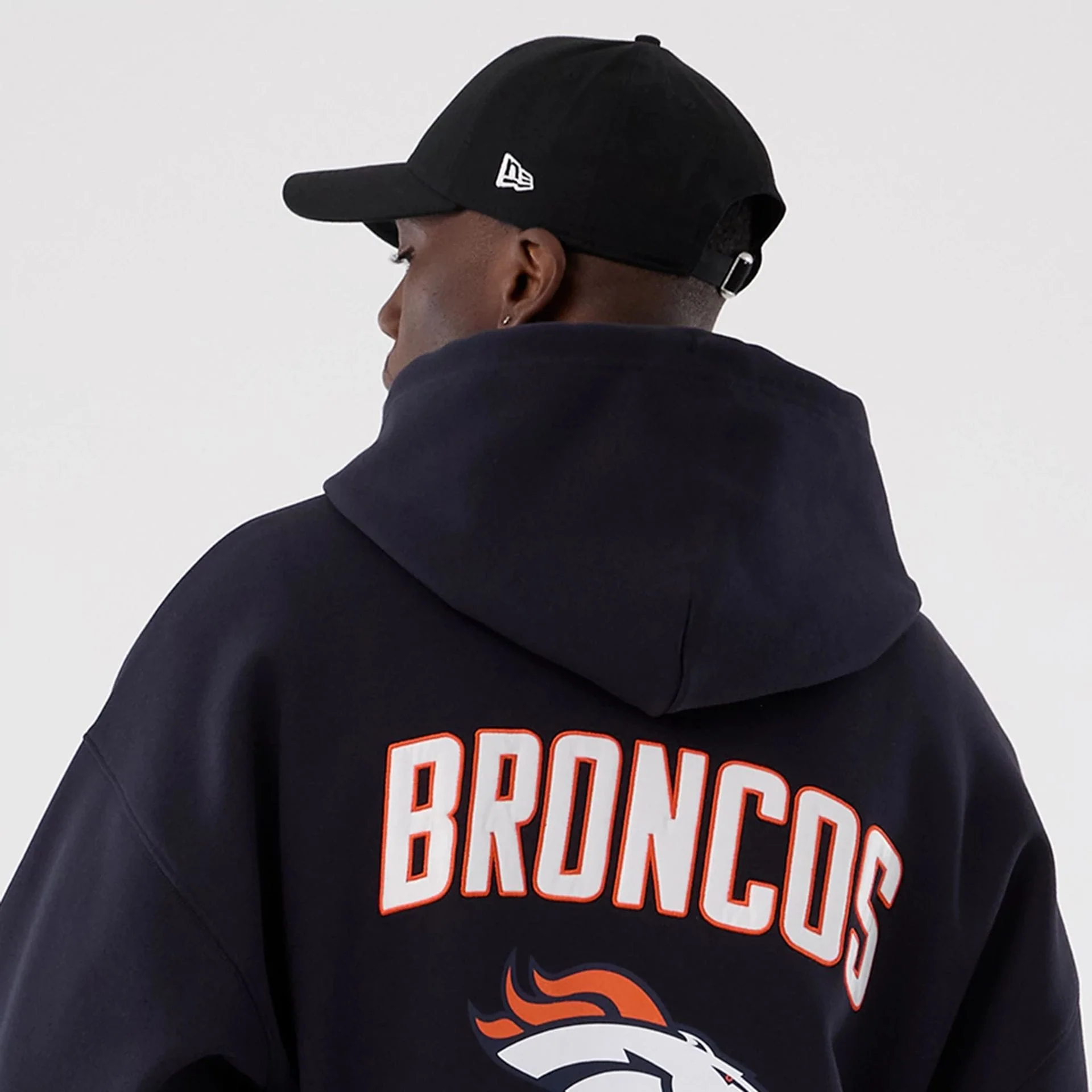 Denver Broncos NFL International Series Games 2025 Navy Premium Pullover Hoodie - Image 7