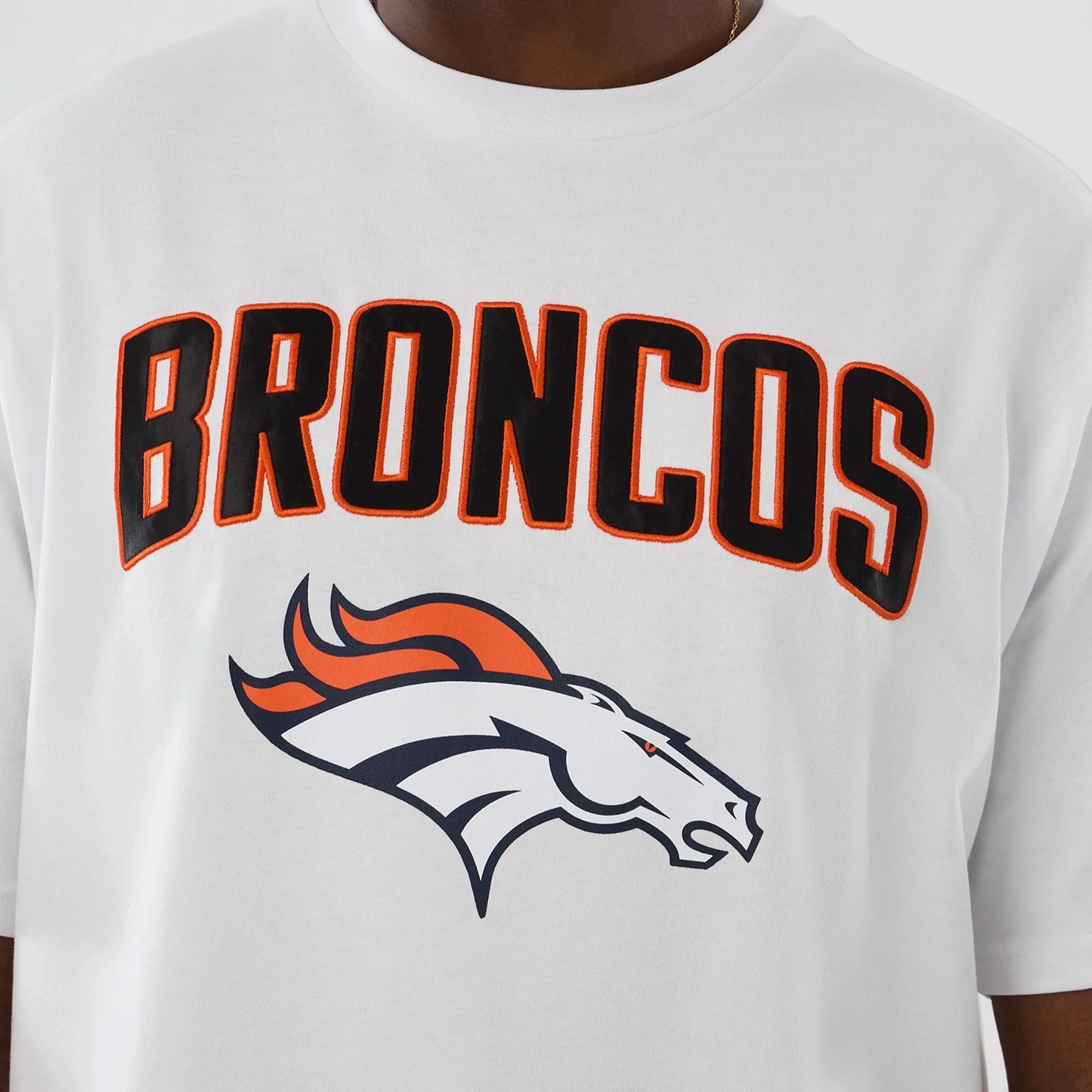 Denver Broncos NFL International Series Games 2025 White Premium T-Shirt - Image 3