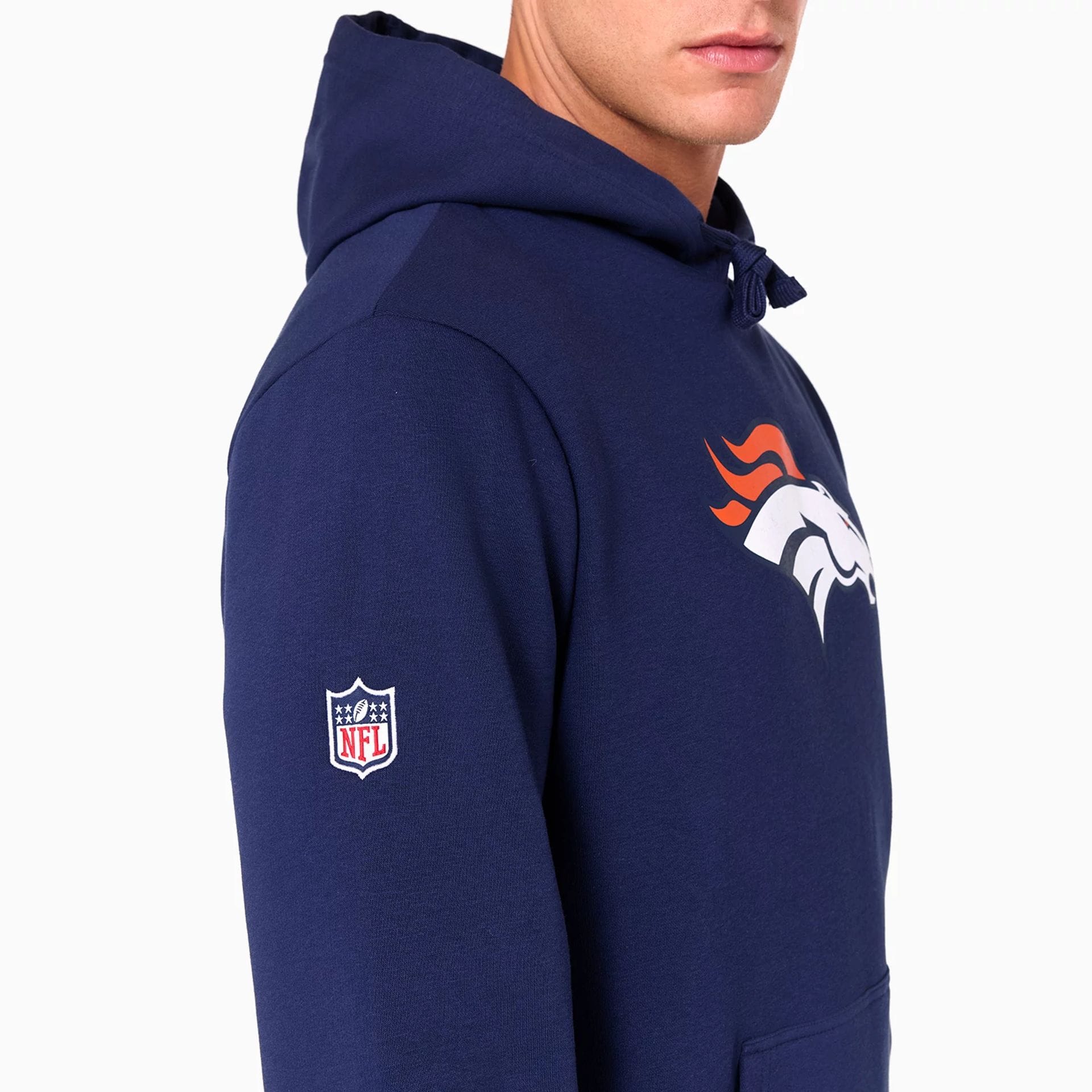 Denver Broncos NFL Navy Pullover Hoodie - Image 4