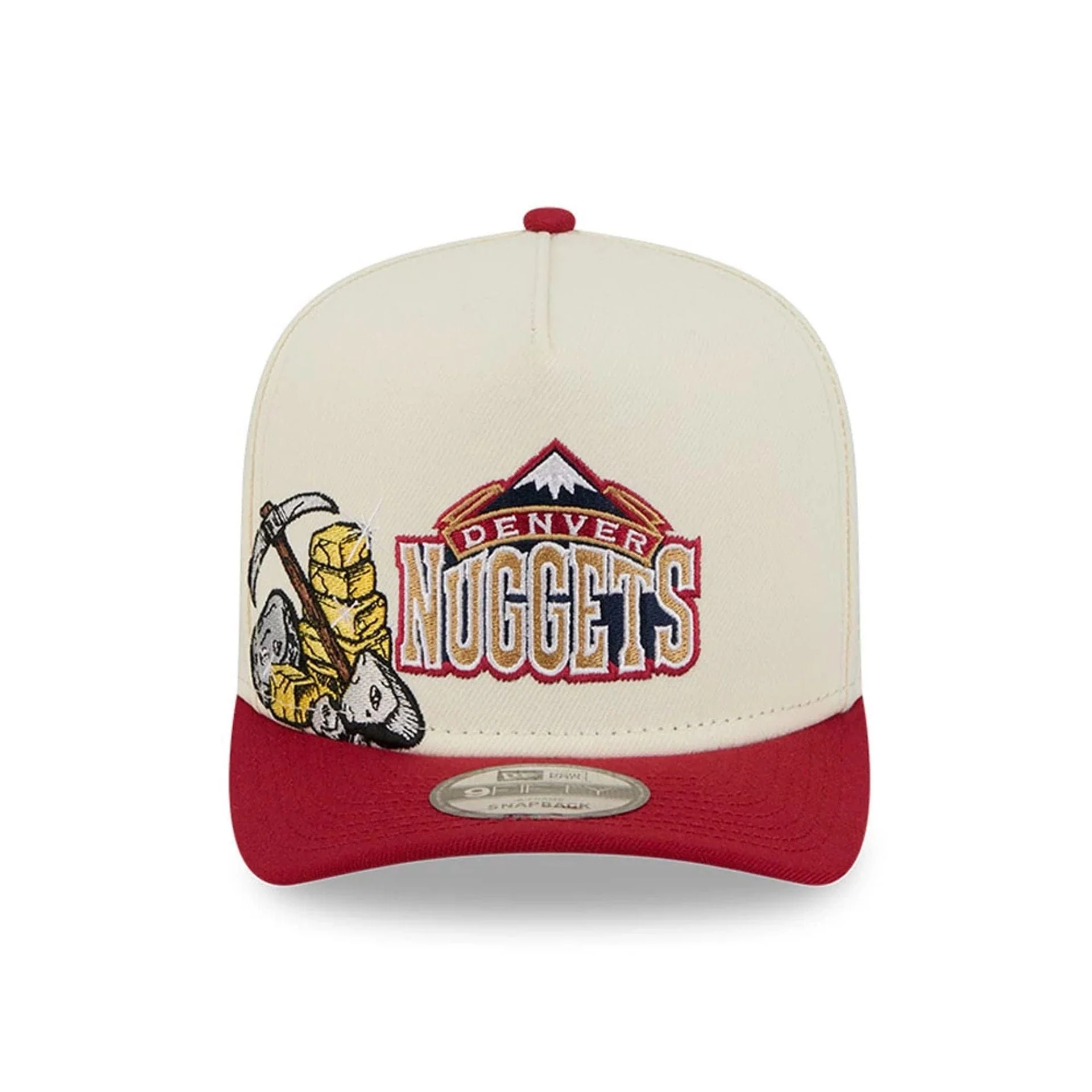 Denver Nuggets NBA Dark Red 9FIFTY A-Frame Snapback Adjustable Cap - Image 3