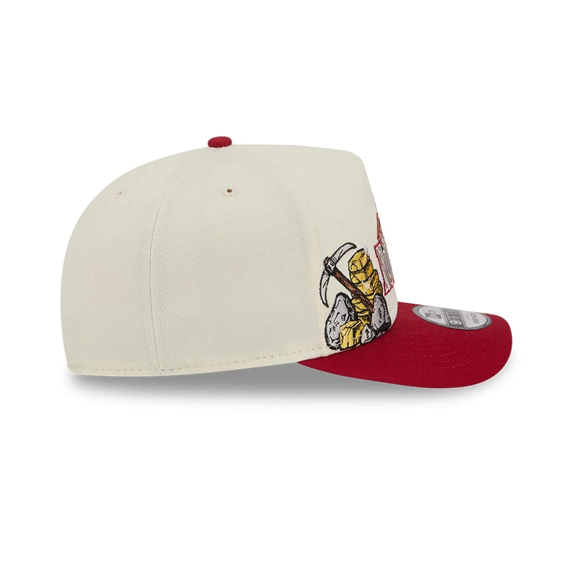 Denver Nuggets NBA Dark Red 9FIFTY A-Frame Snapback Adjustable Cap - Image 6