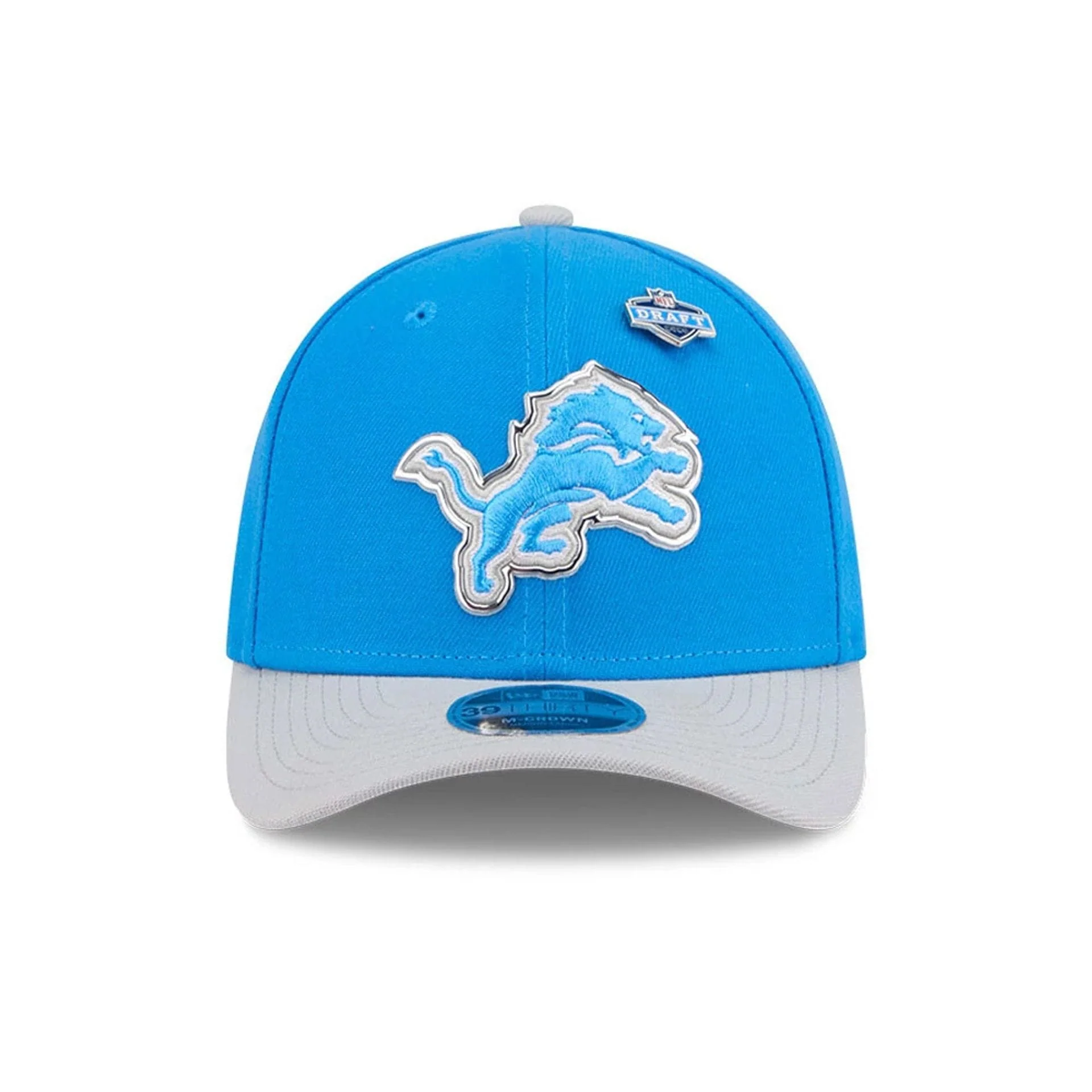 Detroit Lions NFL Draft 2026 Blue 39THIRTY M-Crown Stretch Fit Cap - Image 3