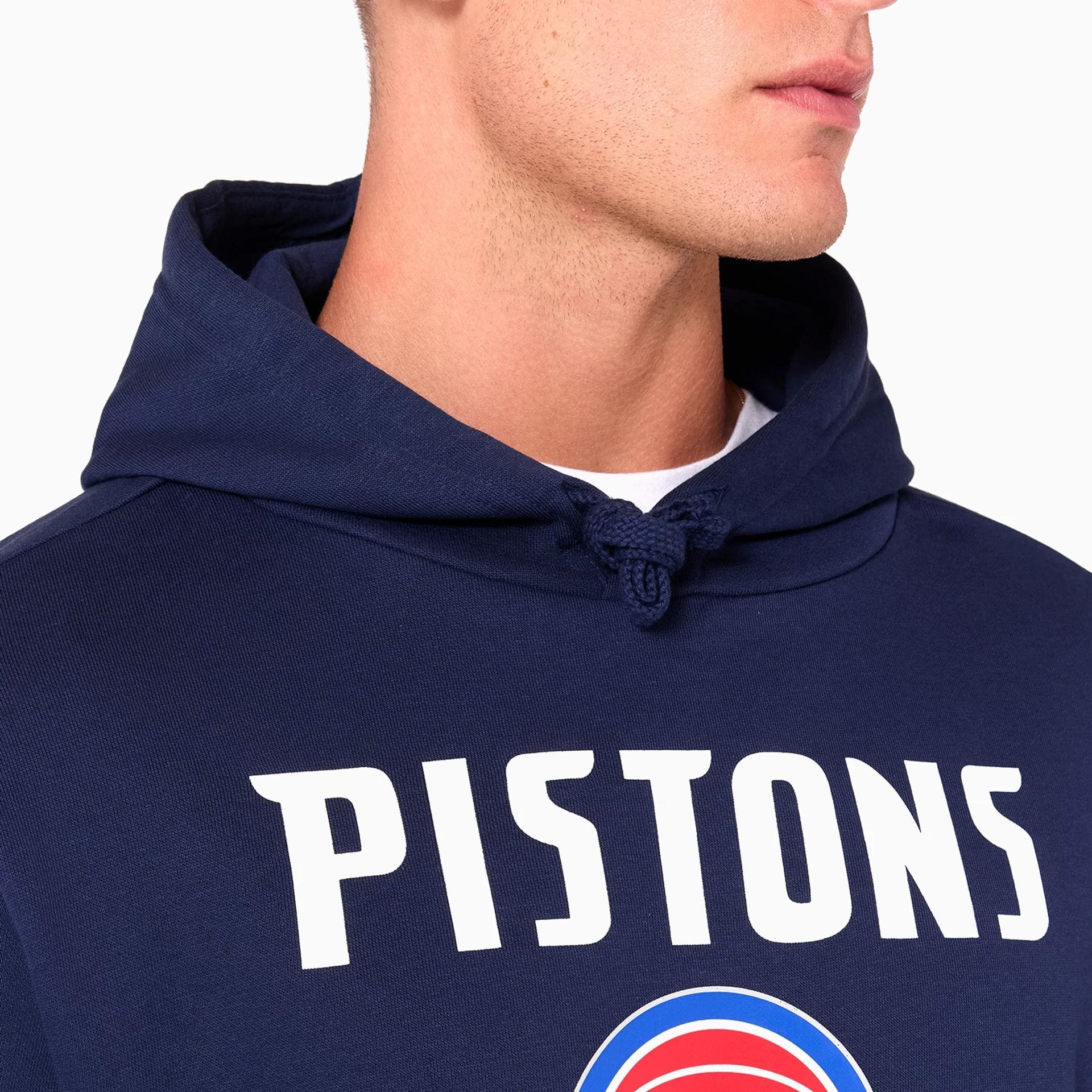 Detroit Pistons NBA Navy Pullover Hoodie - Image 5