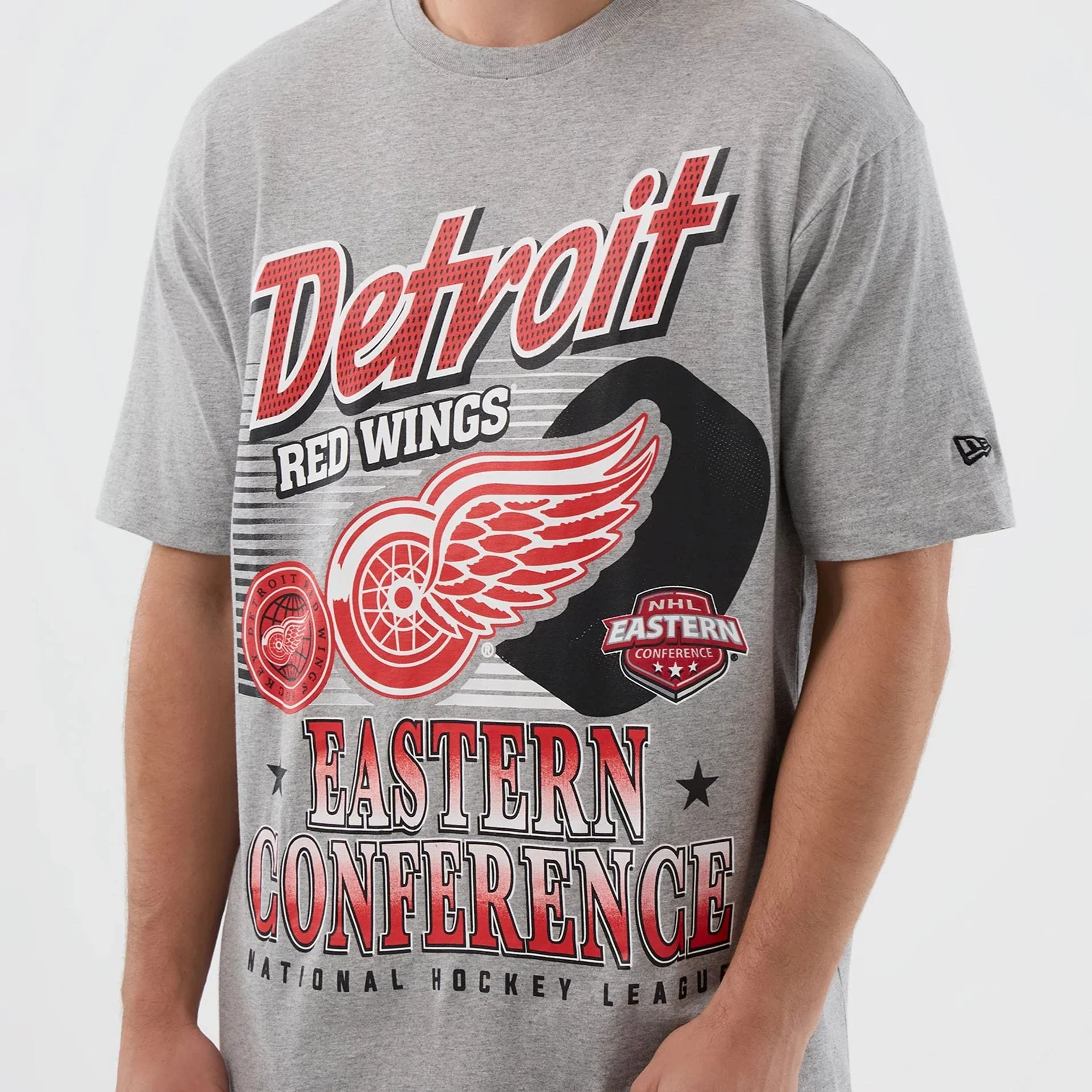 Detroit Red Wings NHL Sport Classic Grey T-Shirt - Image 3