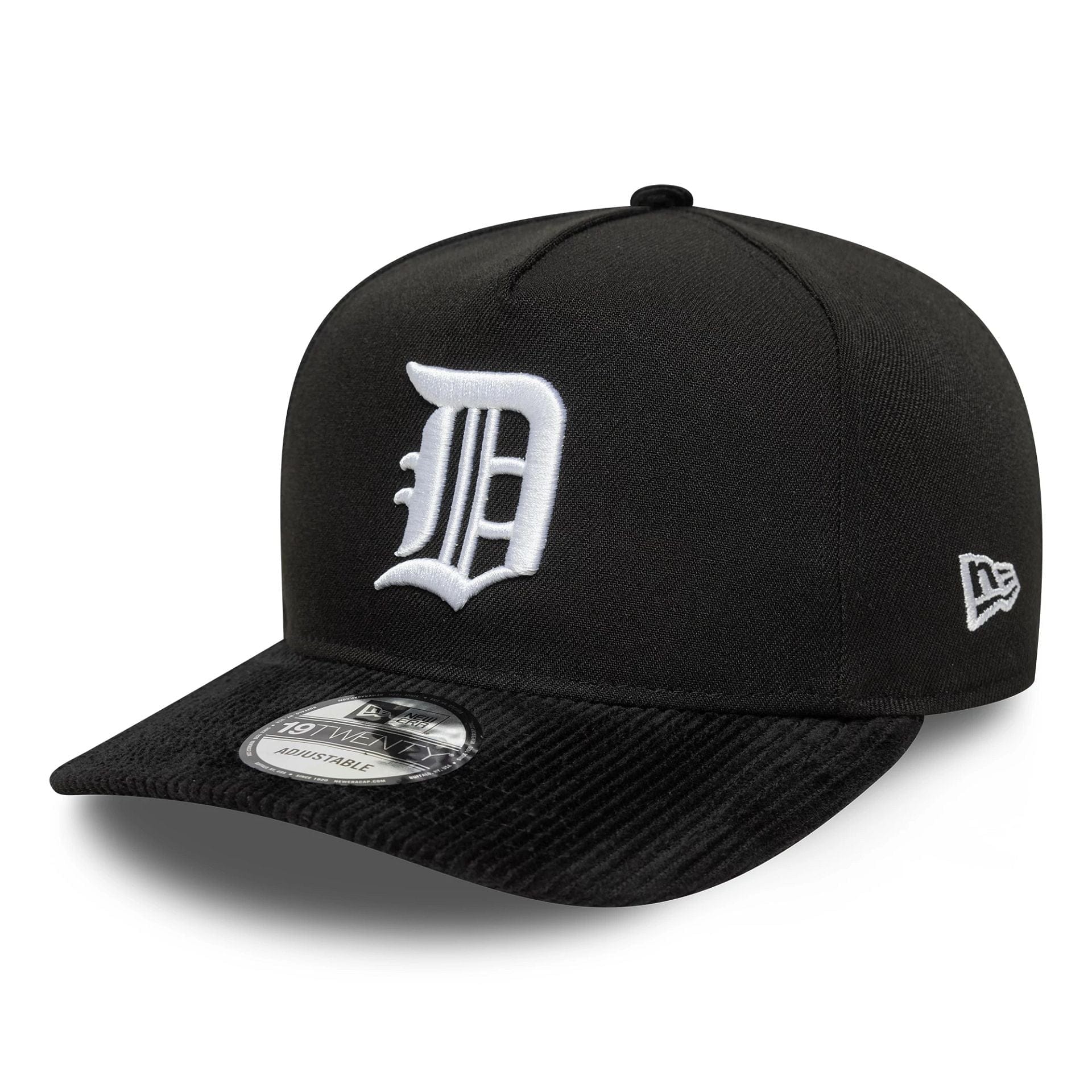 Detroit Tigers MLB Cooperstown Cord Black 19TWENTY Adjustable Cap - Image 3