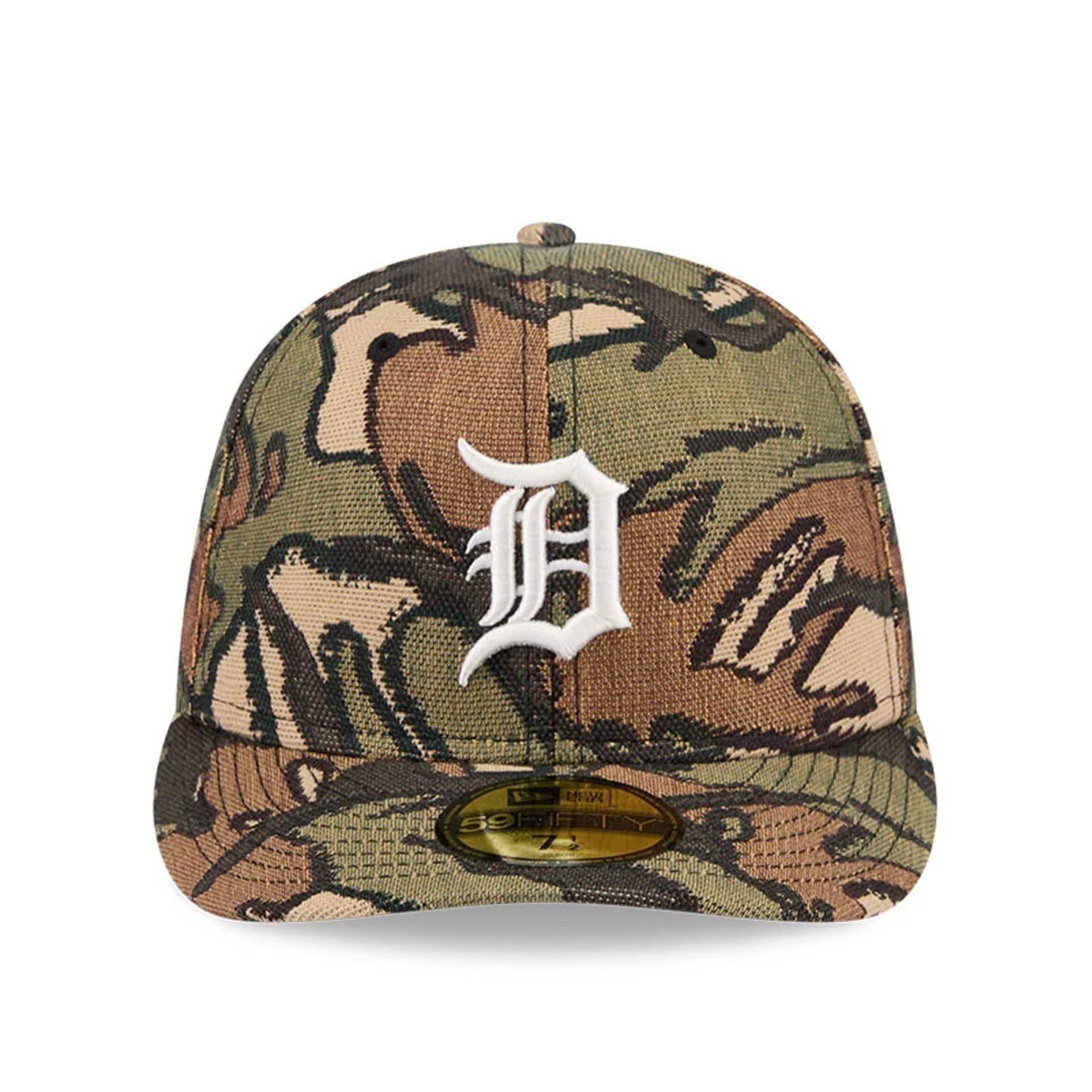 Detroit Tigers MLB Jacquard Camo 59FIFTY Fitted Cap - Image 3