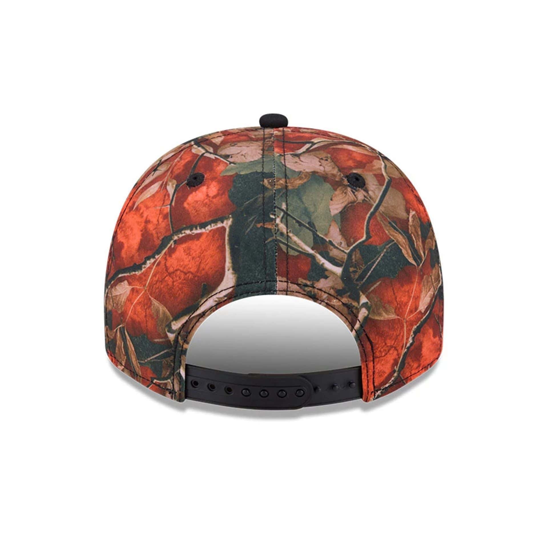 Detroit Tigers MLB Leaves Bright Orange 9FIFTY A-Frame Snapback Cap - Image 7