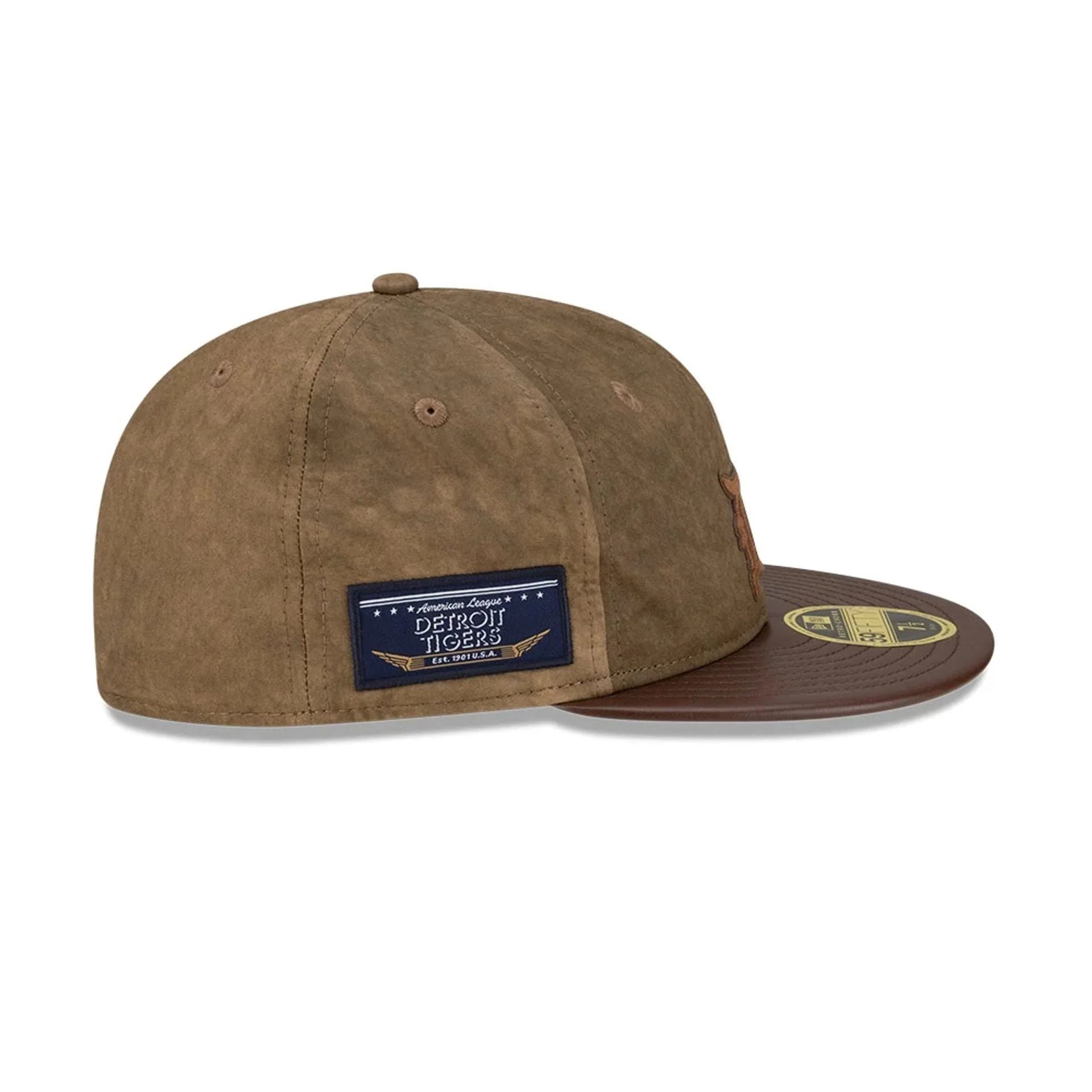 Detroit Tigers MLB Open Brown Retro Crown 59FIFTY Fitted Cap - Image 5