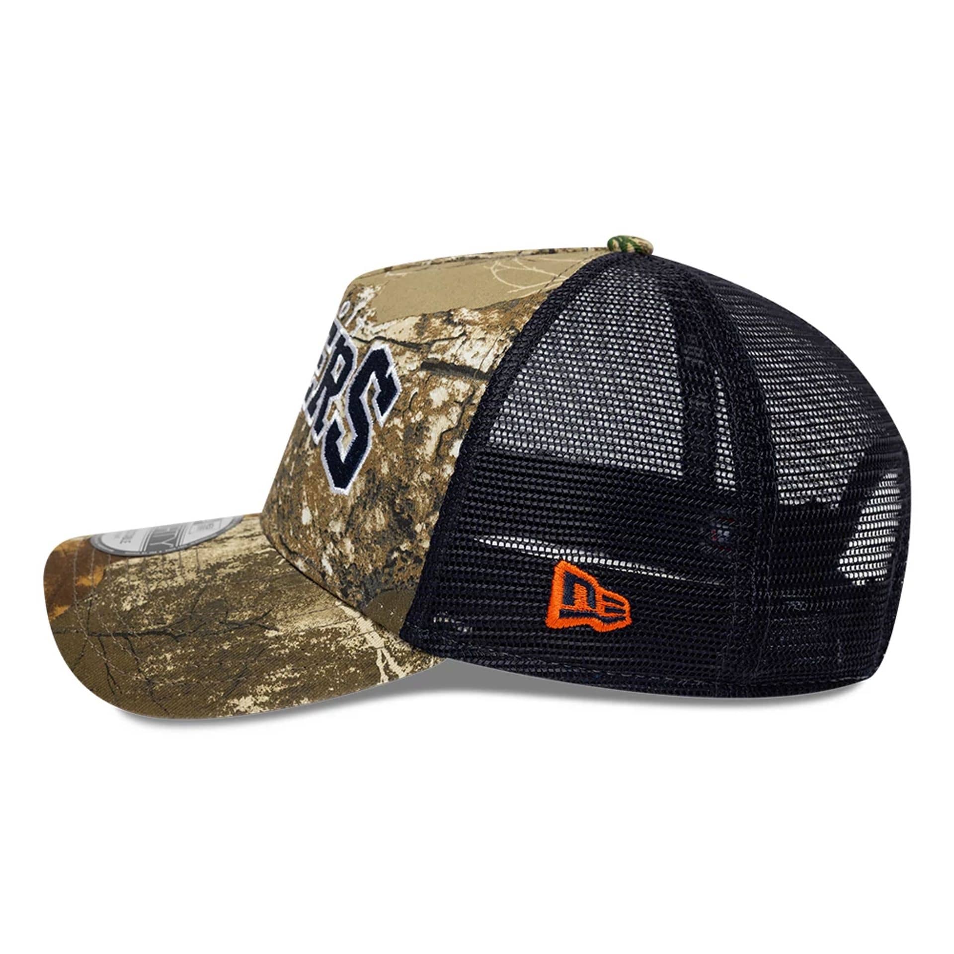 Detroit Tigers MLB Realtree Camo Navy 9FORTY A-Frame Trucker Adjustable Cap - Image 5