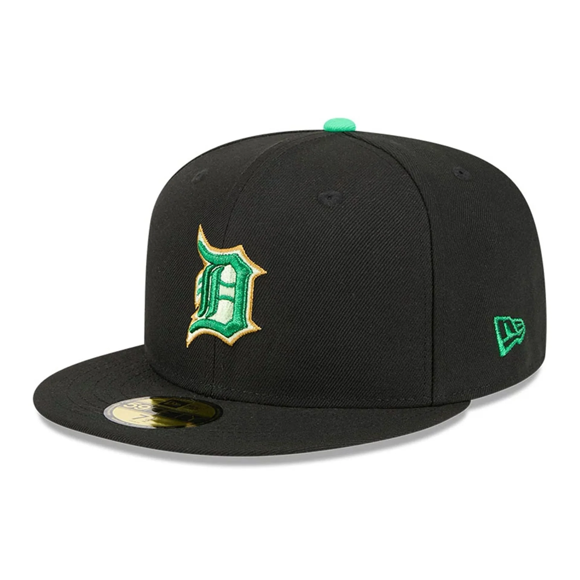 Detroit Tigers MLB Saint Patrick's Day Black 59FIFTY Fitted Cap - Image 3