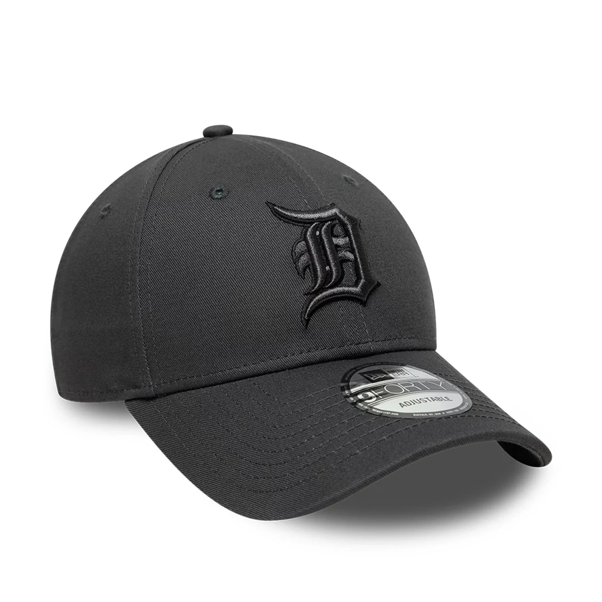 Detroit Tigers MLB Team Outline Charcoal 9FORTY Adjustable Cap - Image 3