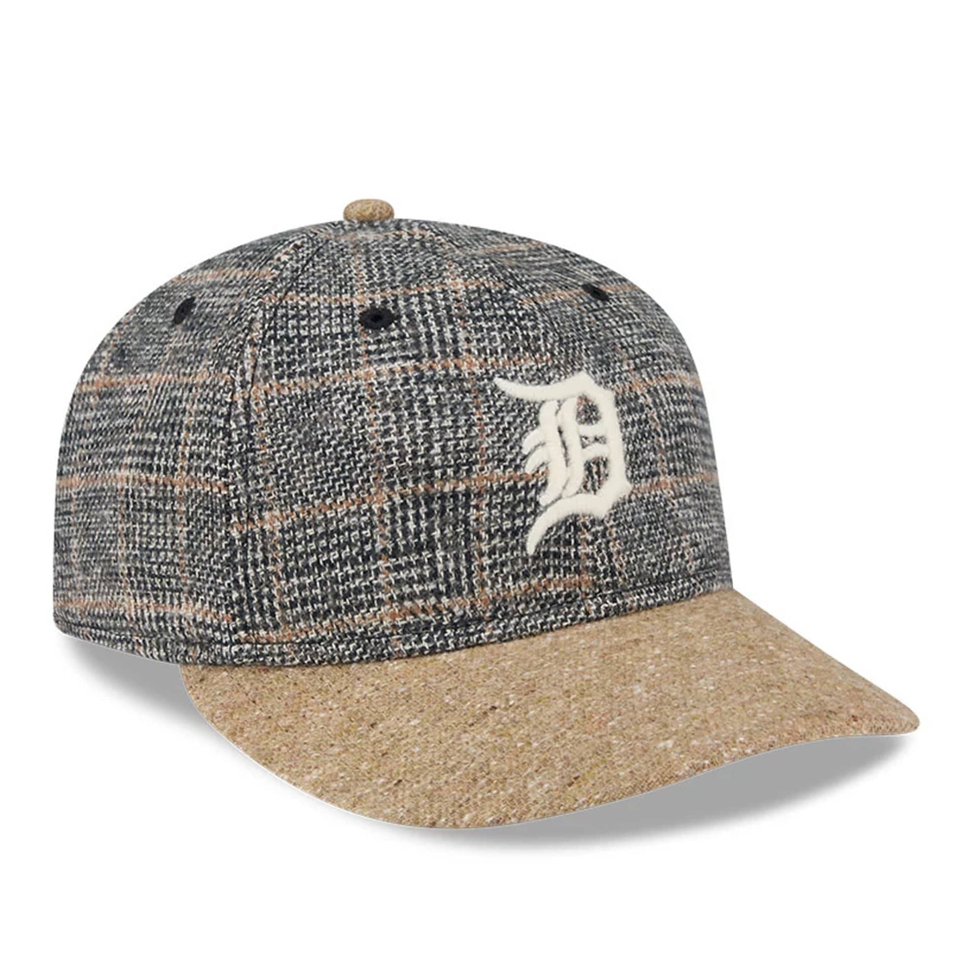 Detroit Tigers MLB Vintage Tweed Open Blue Retro Crown 59FIFTY Fitted Cap - Image 4