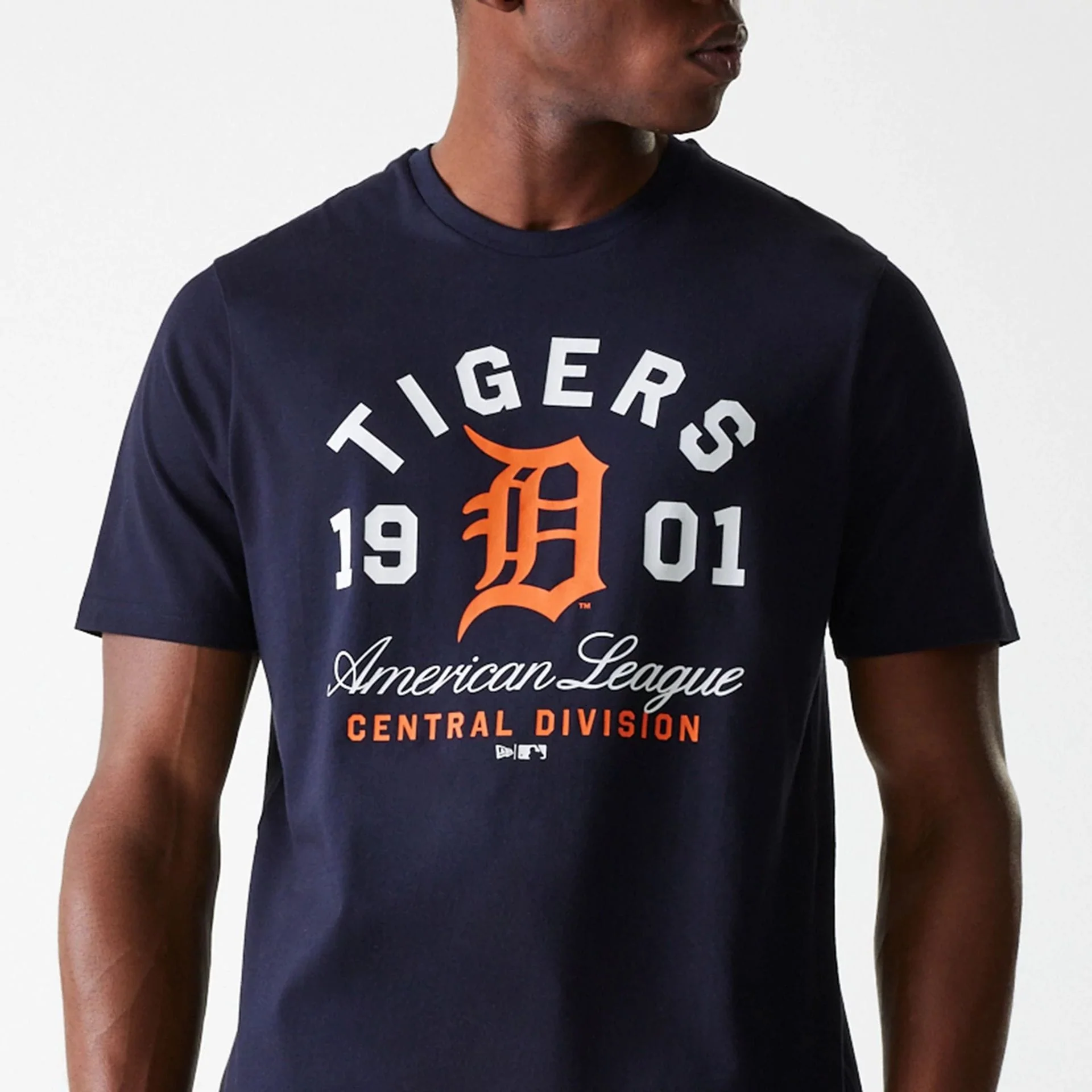 Detroit Tigers MLB Wordmark Navy T-Shirt - Image 3