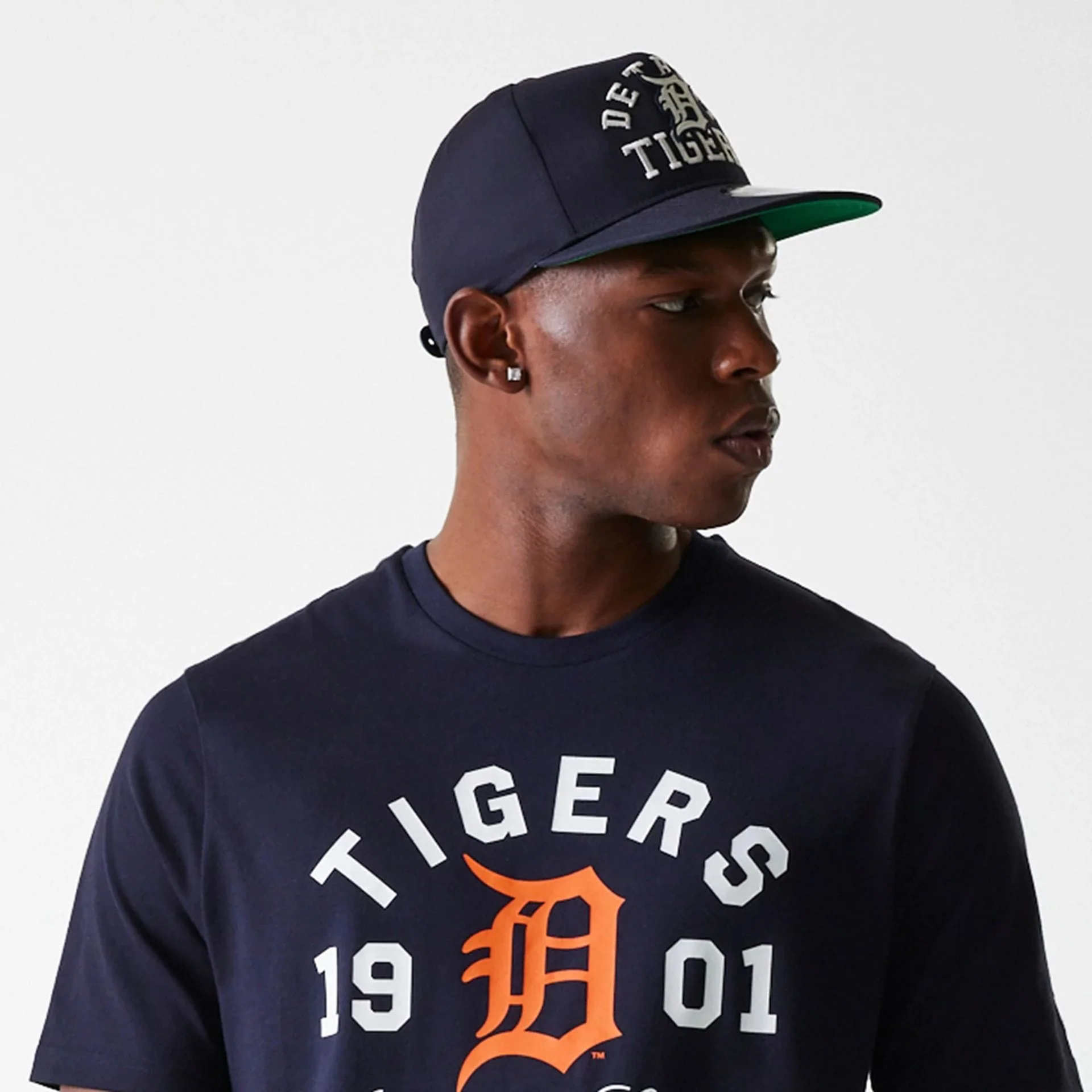 Detroit Tigers MLB Wordmark Navy T-Shirt - Image 5