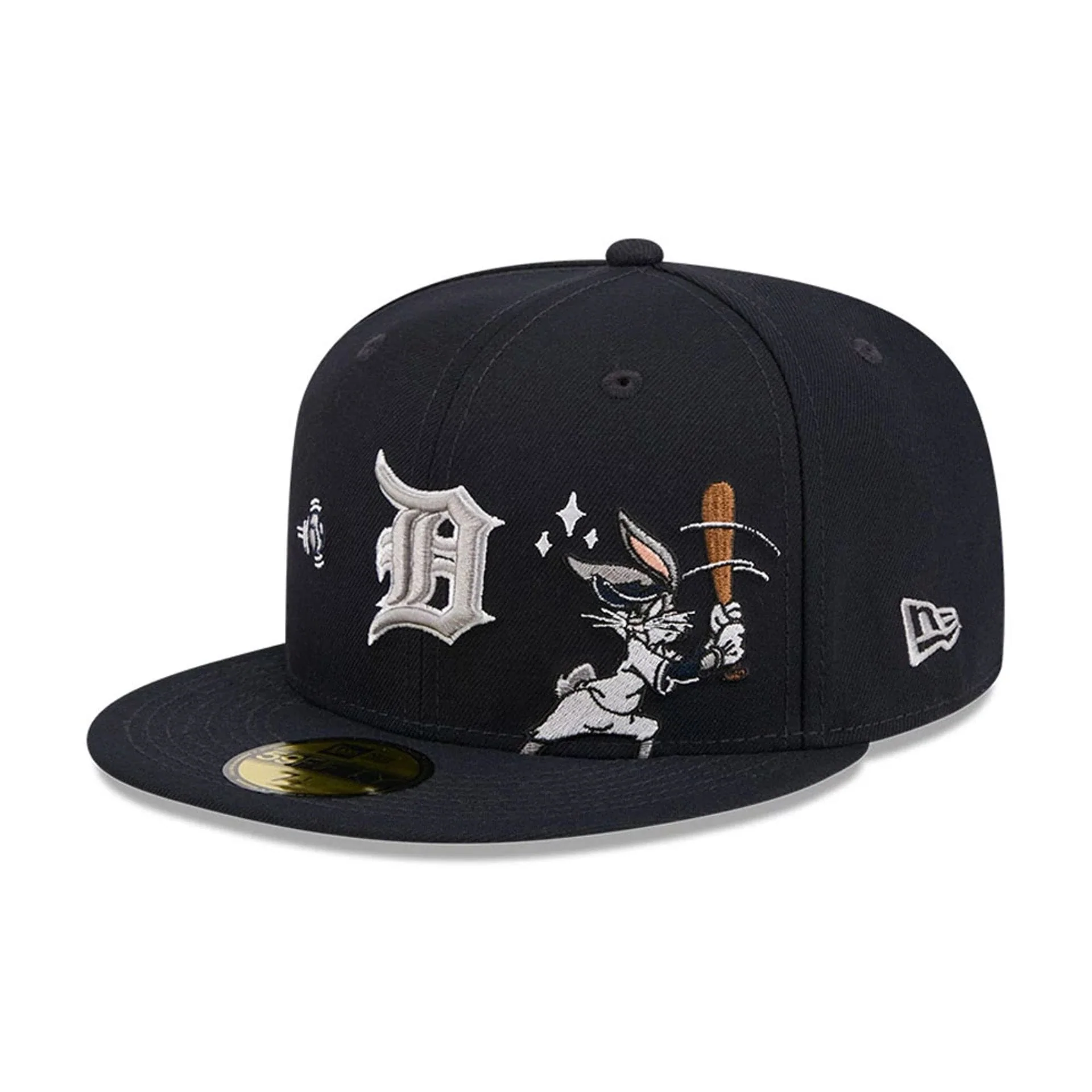 Detroit Tigers MLB X Looney Tunes Bugs Bunny Navy 59FIFTY Fitted Cap - Image 5