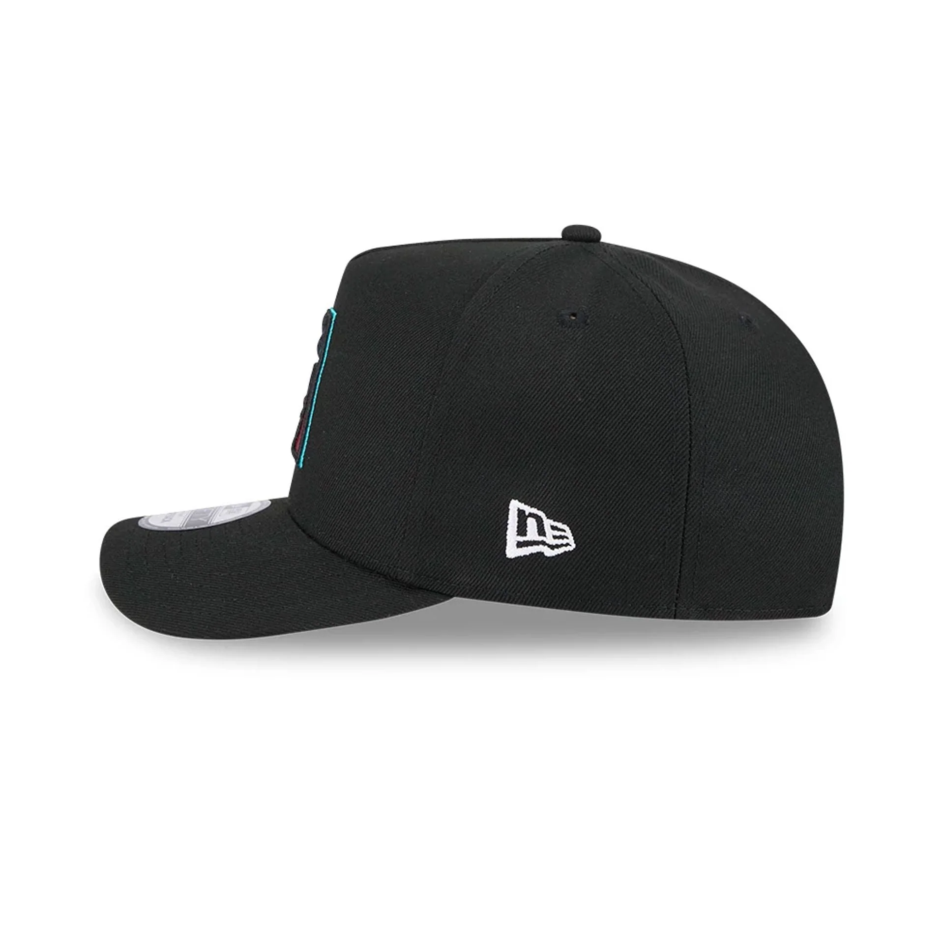 Diamondbacks MLB Evergreen Black 9FIFTY A-Frame Snapback Adjustable Cap - Image 6