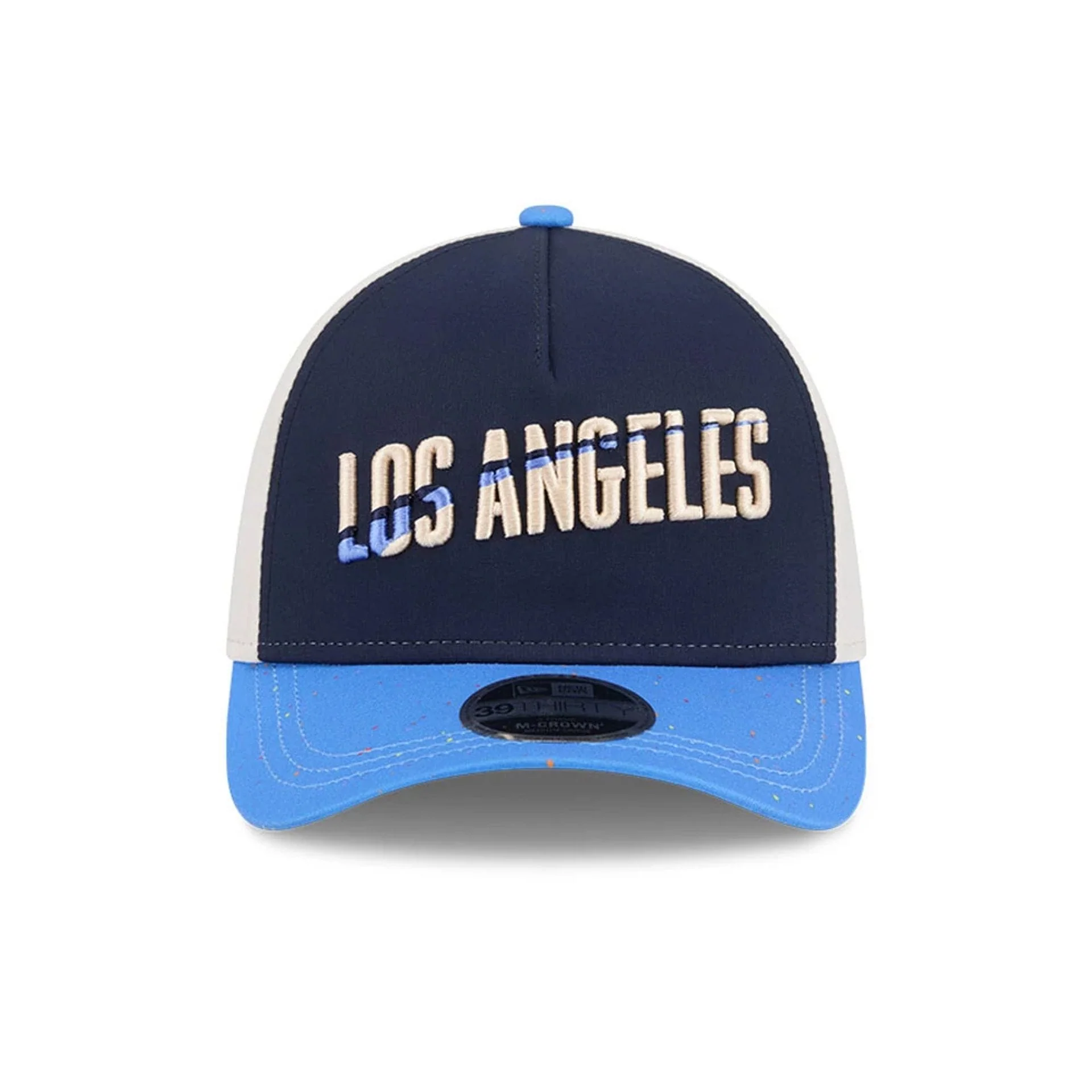 Dodgers MLB City Connect Navy 39THIRTY M-Crown A-Frame Stretch Fit Cap - Image 3