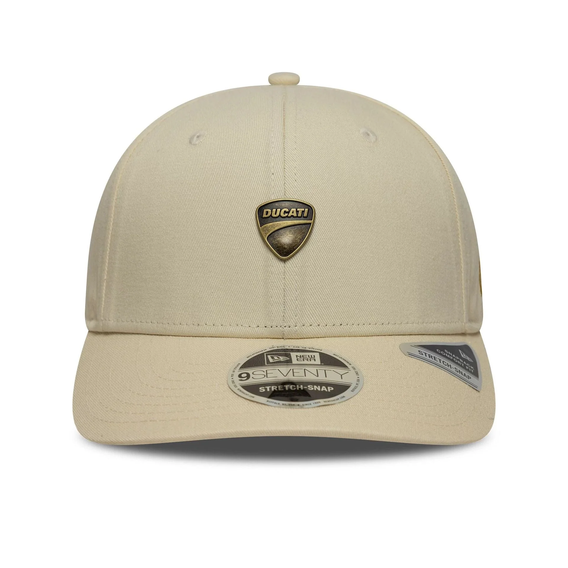 Ducati Motor Logo Light Beige 9SEVENTY Stretch Snap Cap - Image 2